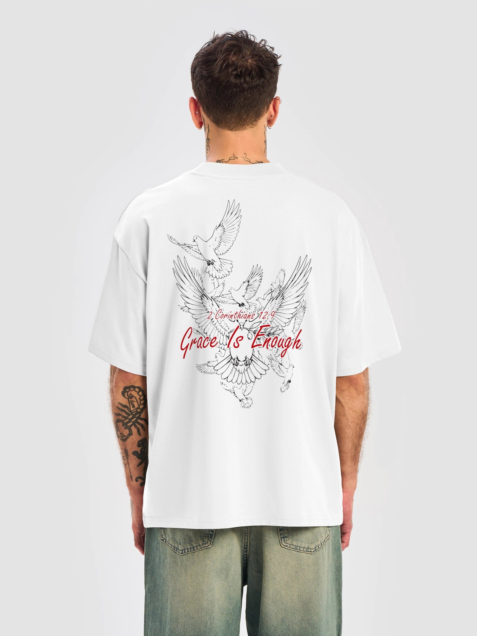 'GRACE IS ENOUGH' Oversized Tee product image (6)