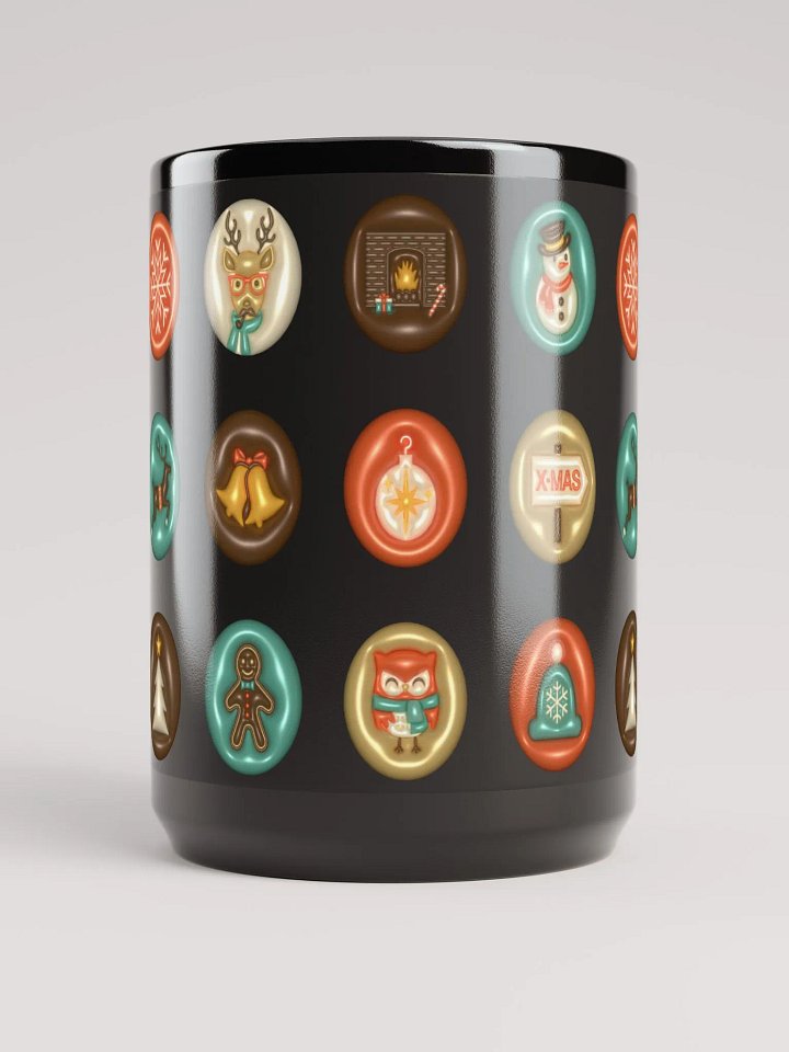 Christmas Charms Black Mug product image (2)