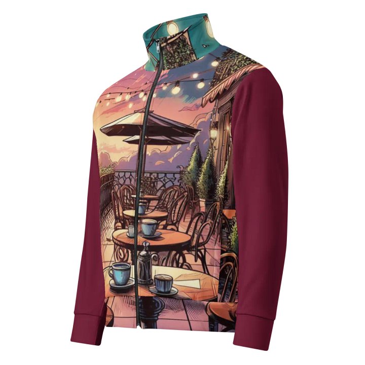 Sunset Café Terrace Track Jacket | Ai Design product image (1)