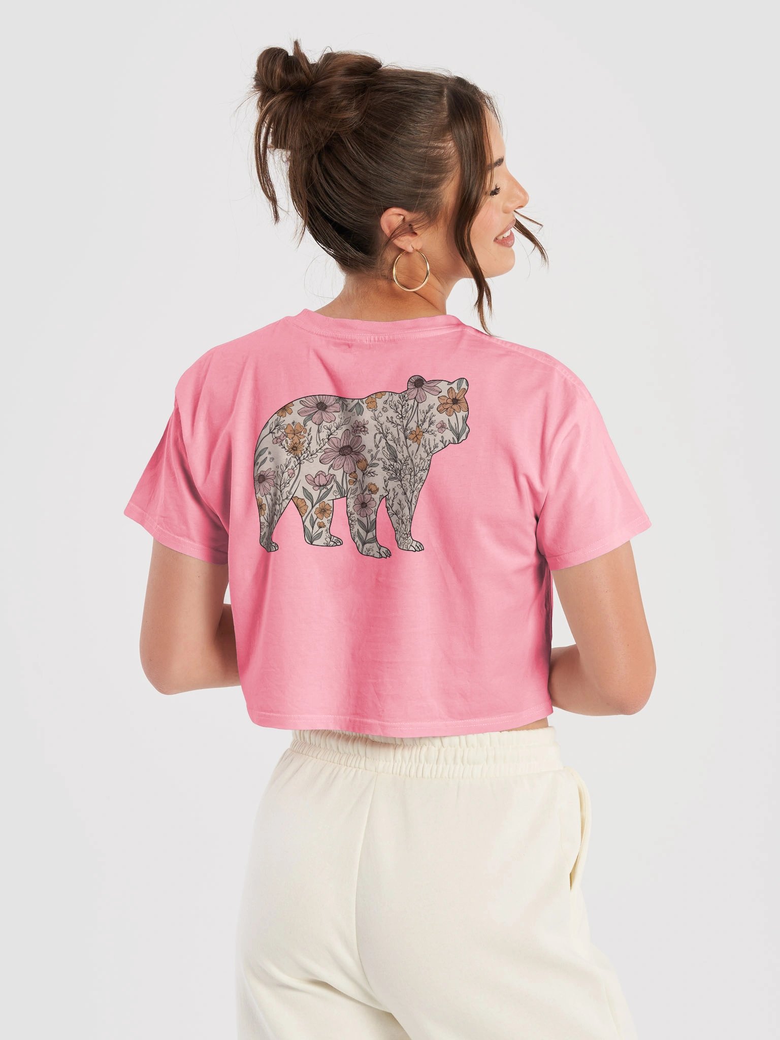 El Dorado Atelier Signature Crop Top (Limited Edition) - Floral Bear Design product image (3)