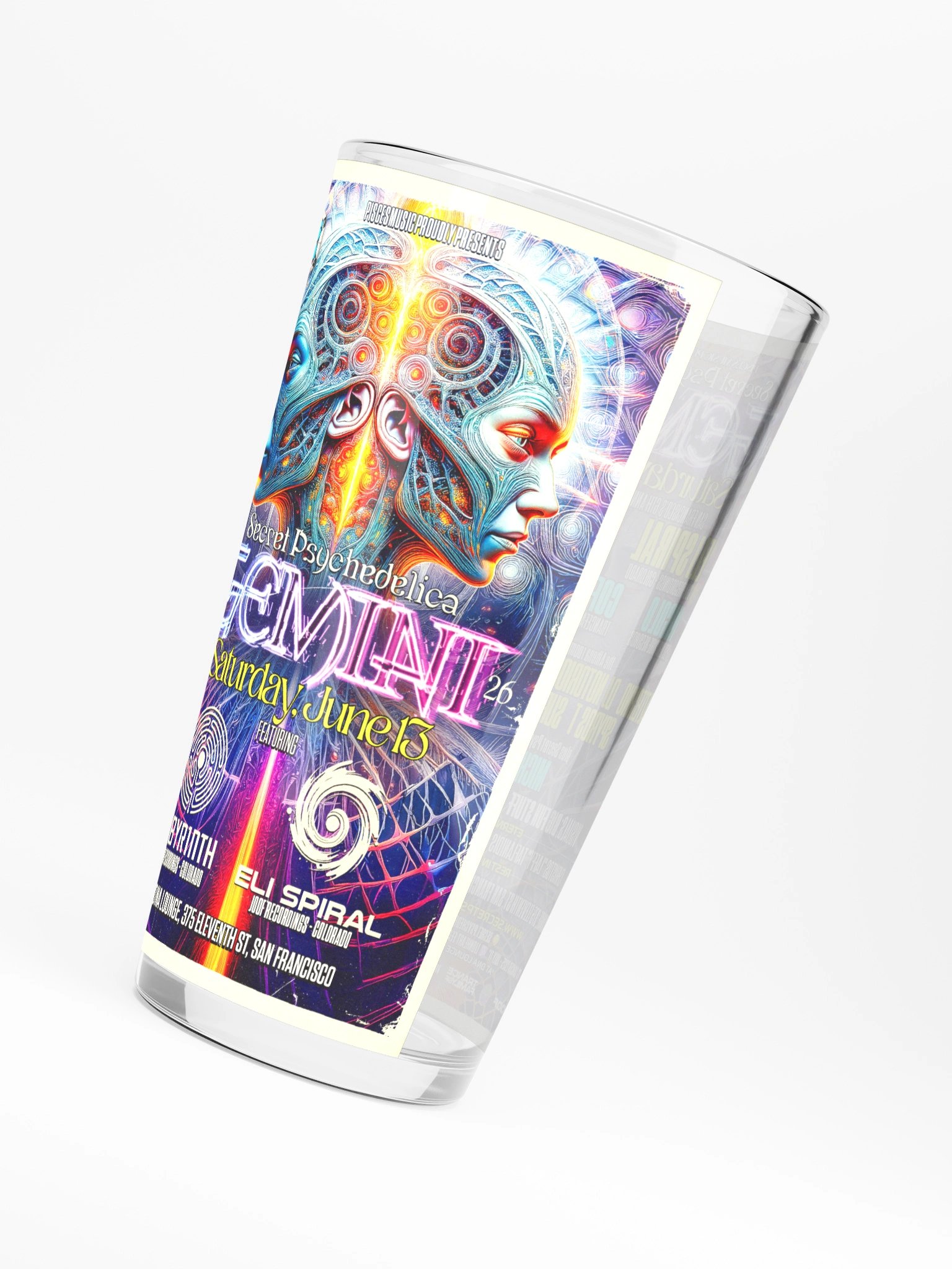 Gemini 2026 Shaker Pint Glass product image (4)
