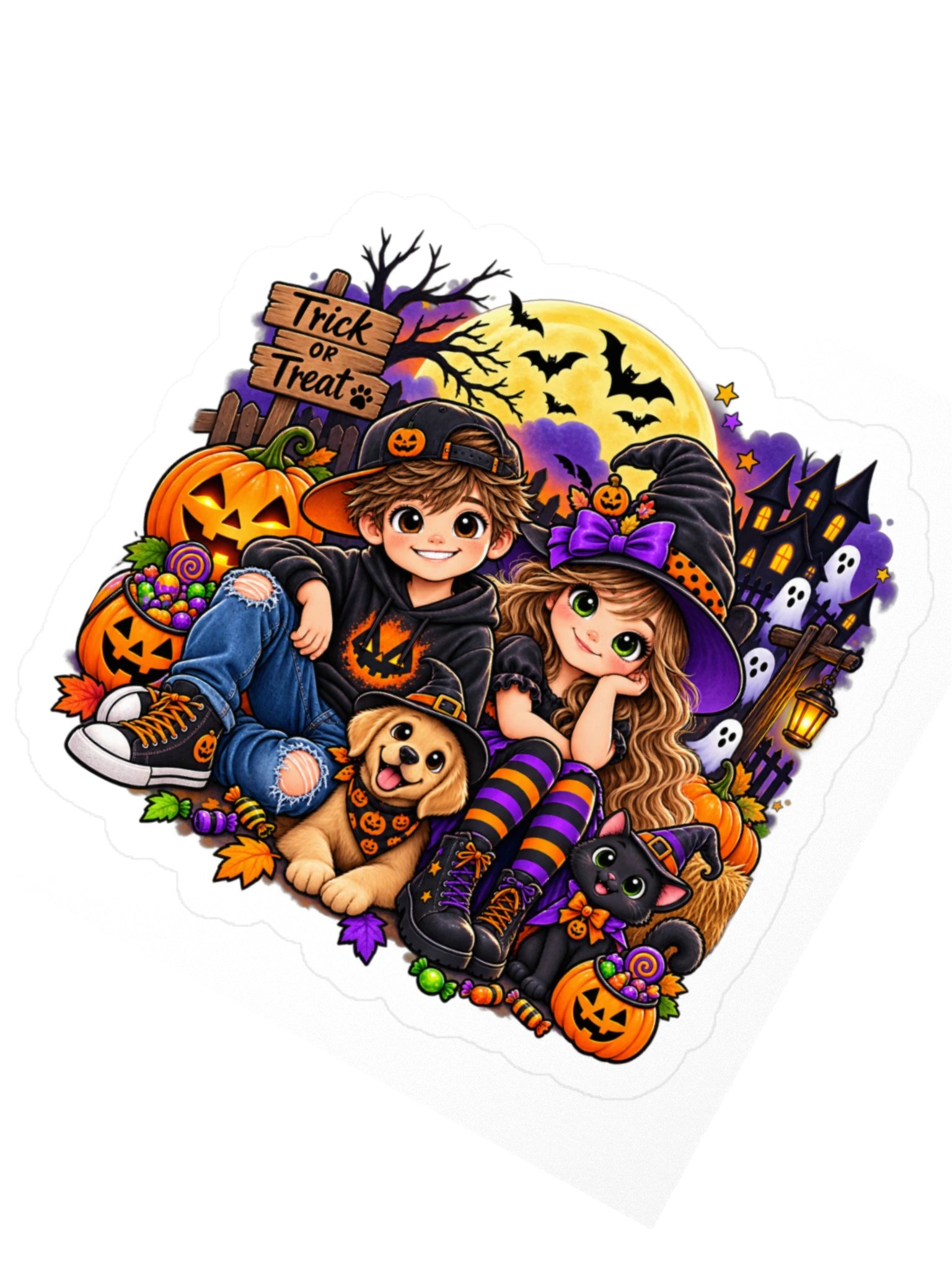 Halloween Friends & Pets Sticker product image (2)