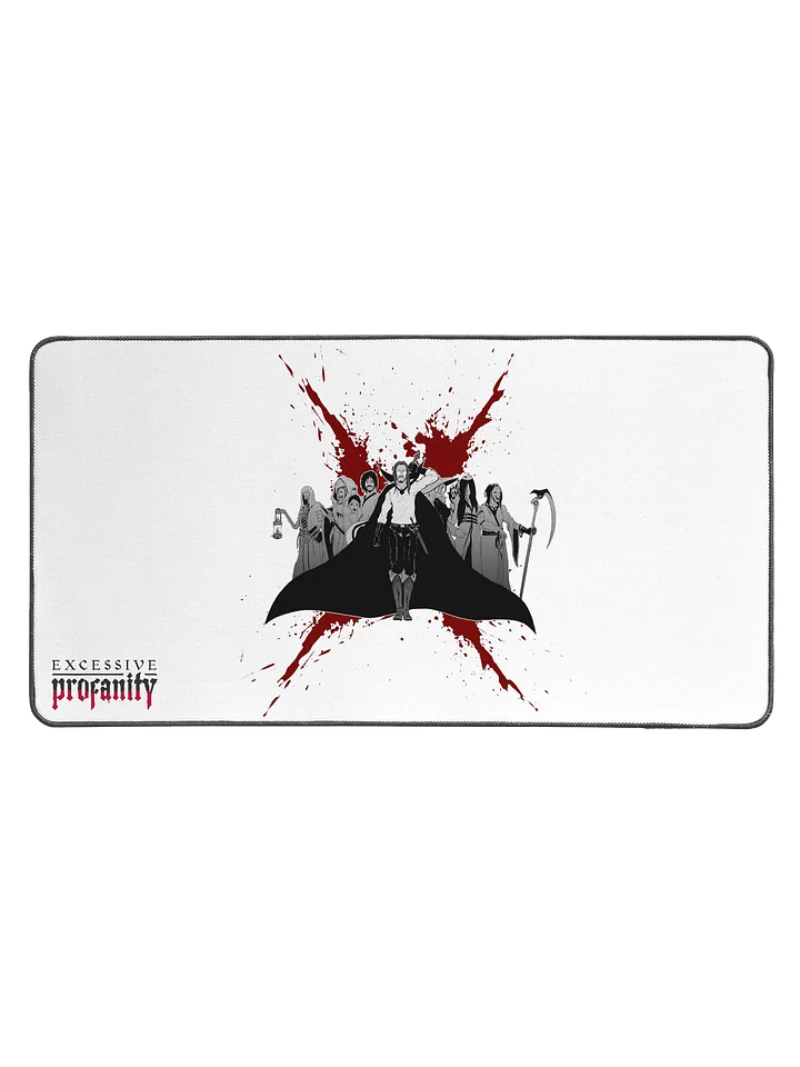 3rd Anniversary Desk Mat (White): the E(x)ecutioners product image (1)