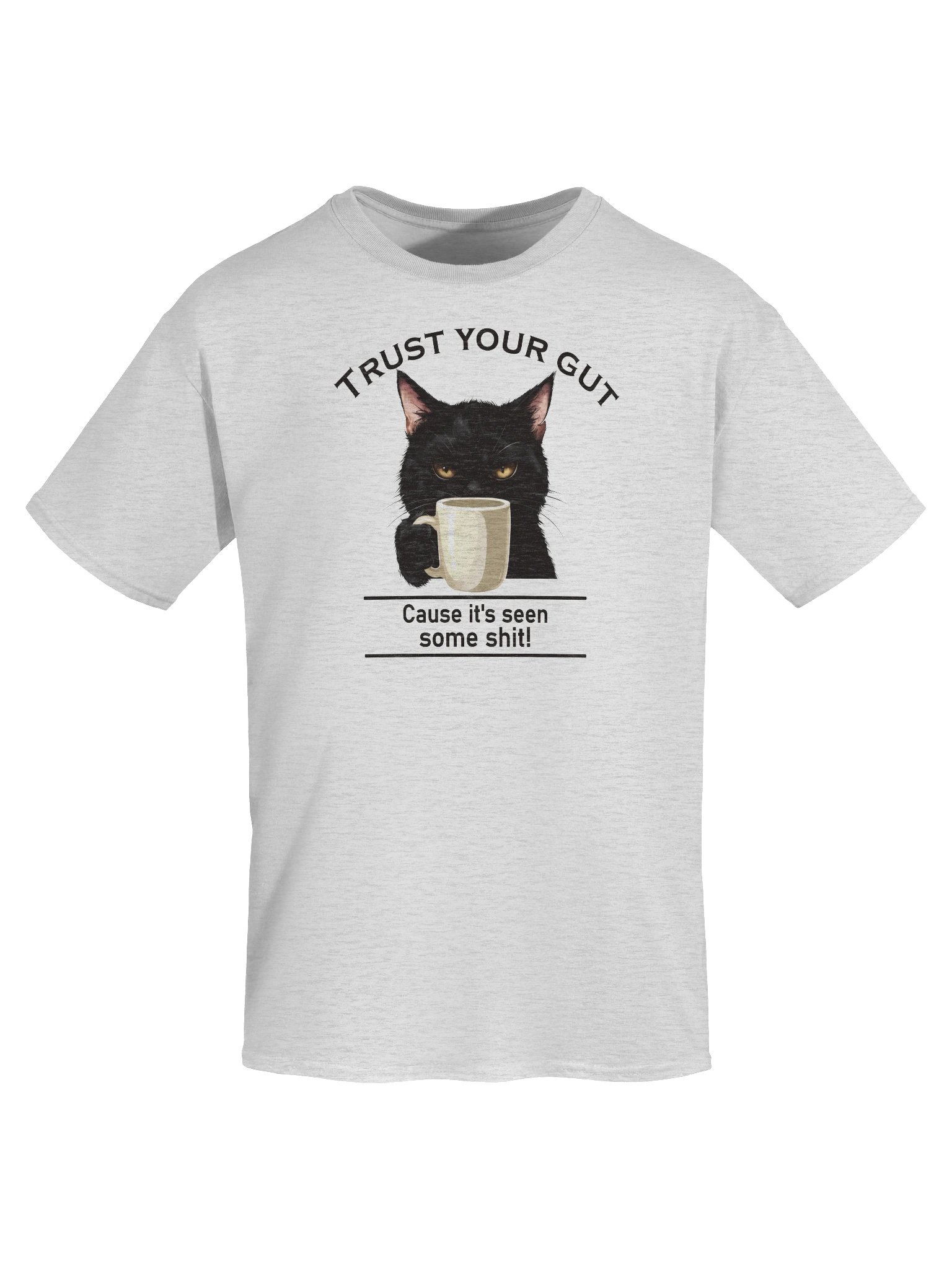 Trust Your Gut Light Version Unisex Heavyweight Graphic T-Shirt product image (1)