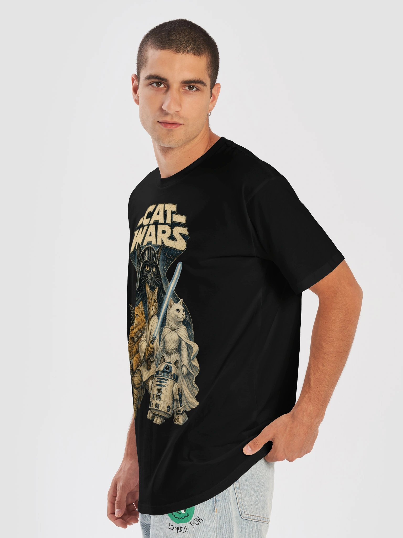 Cat Wars Vintage T-shirt product image (5)