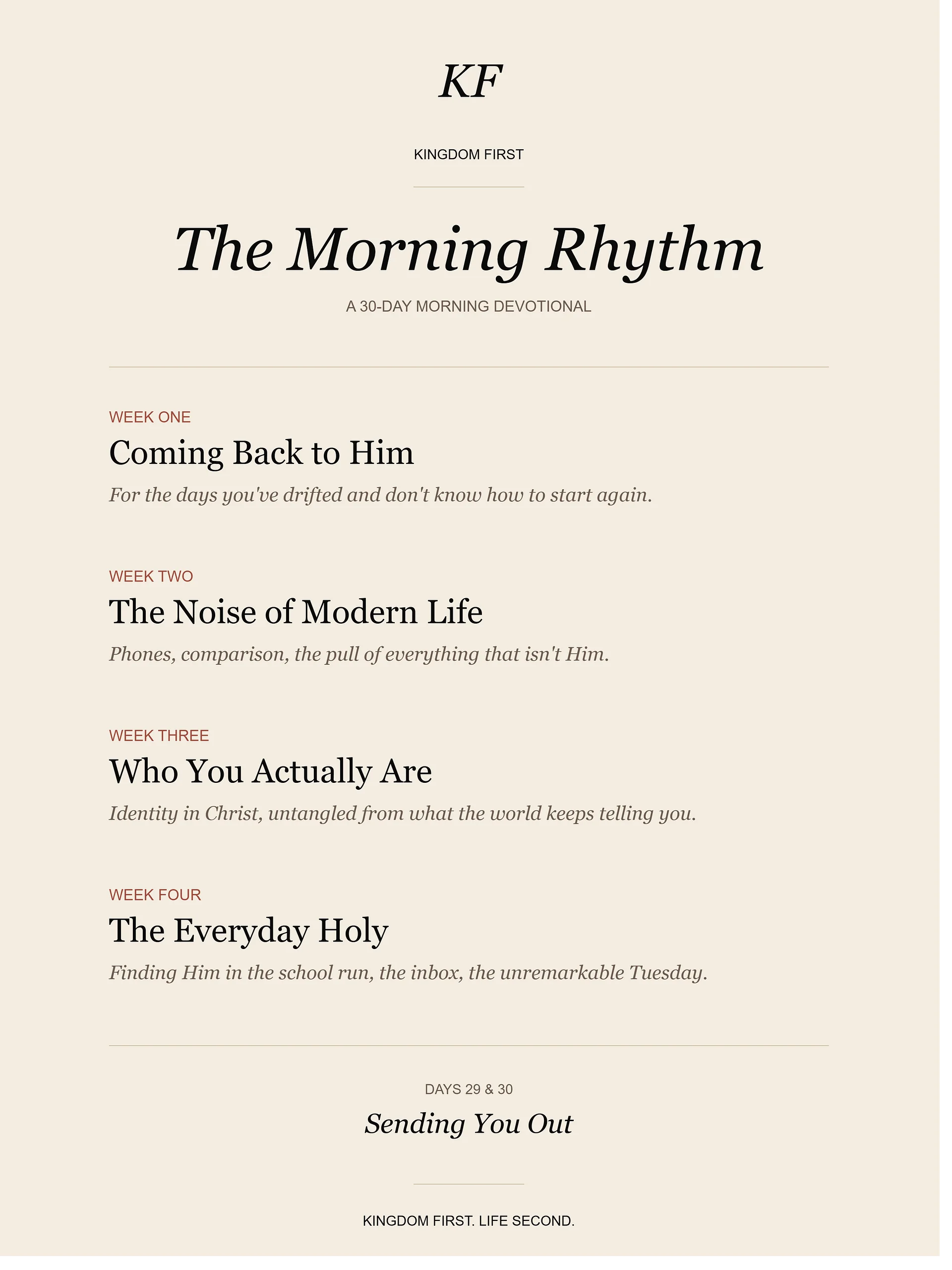 The Morning Rhythm — A 30-Day Devotional product image (3)