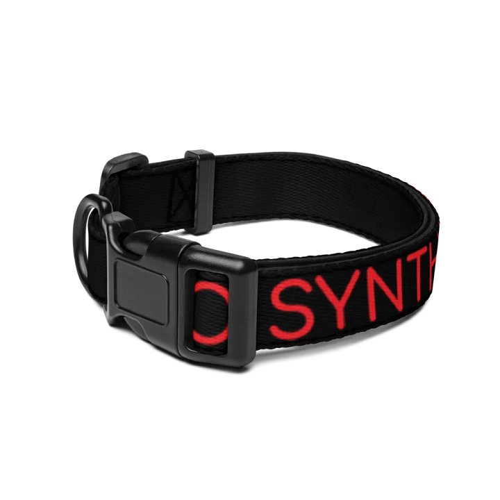 Bold Red Pet Collar by Pro Synth Network product image (2)