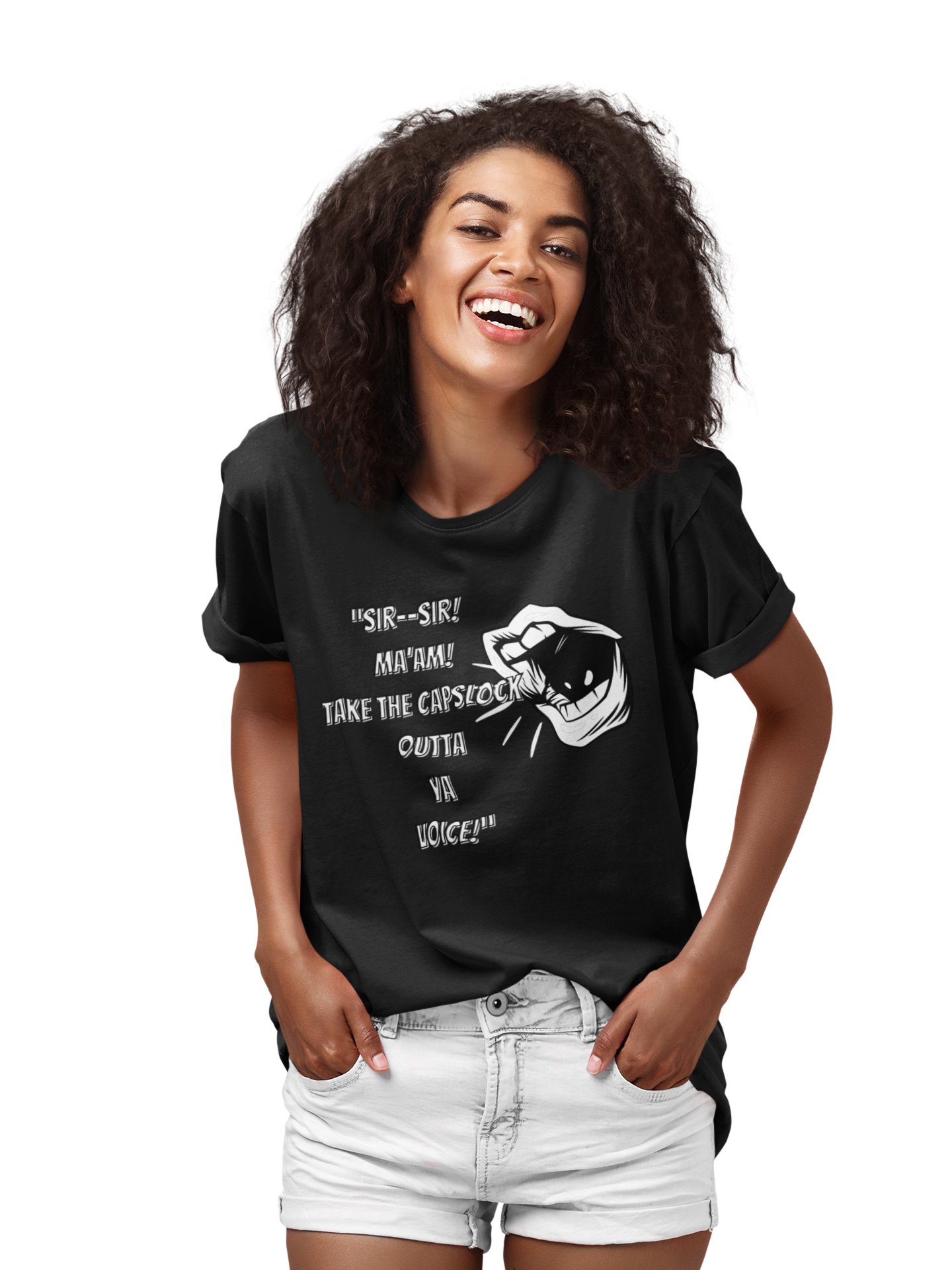"Take The Caps Off" Dark T-shirt product image (3)