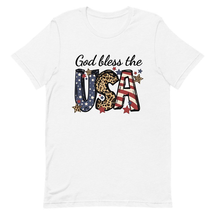 USA Stars & Stripes Leopard Tee product image (9)