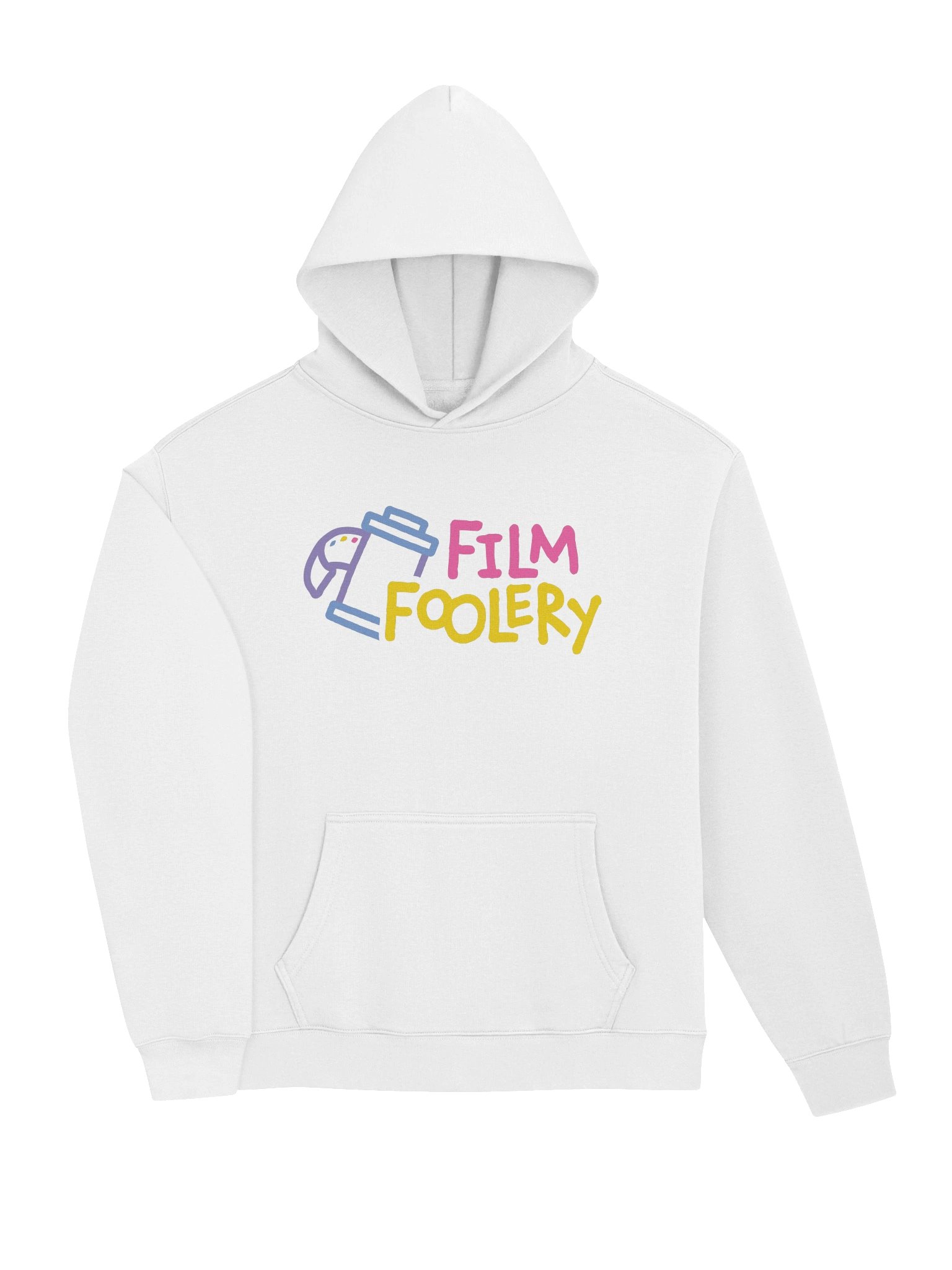 Film Foolery Colorful Logo Hoodie - White product image (3)