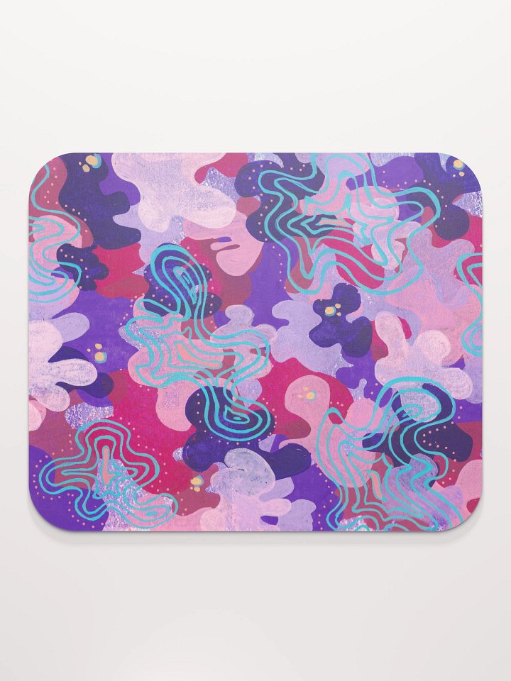 Purple Blobs Classic Mouse Pad product image (2)