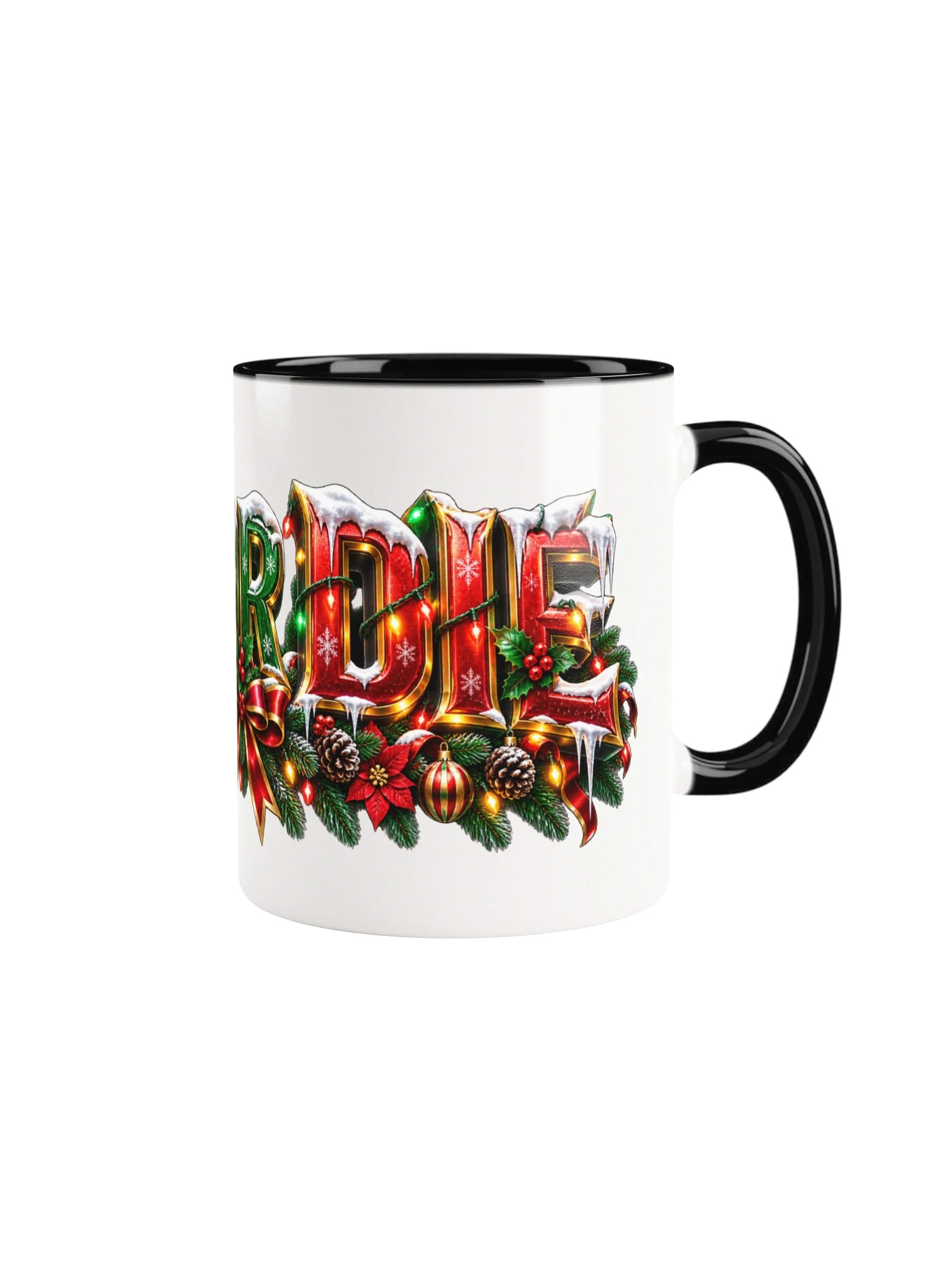 Festive DOORDIE Christmas Mug Red Edition