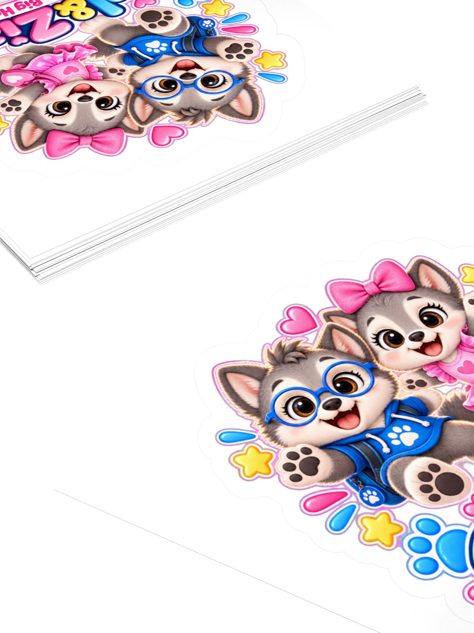 Little Paws, Big Hearts – Del & Ziah Kindness Sticker product image (12)