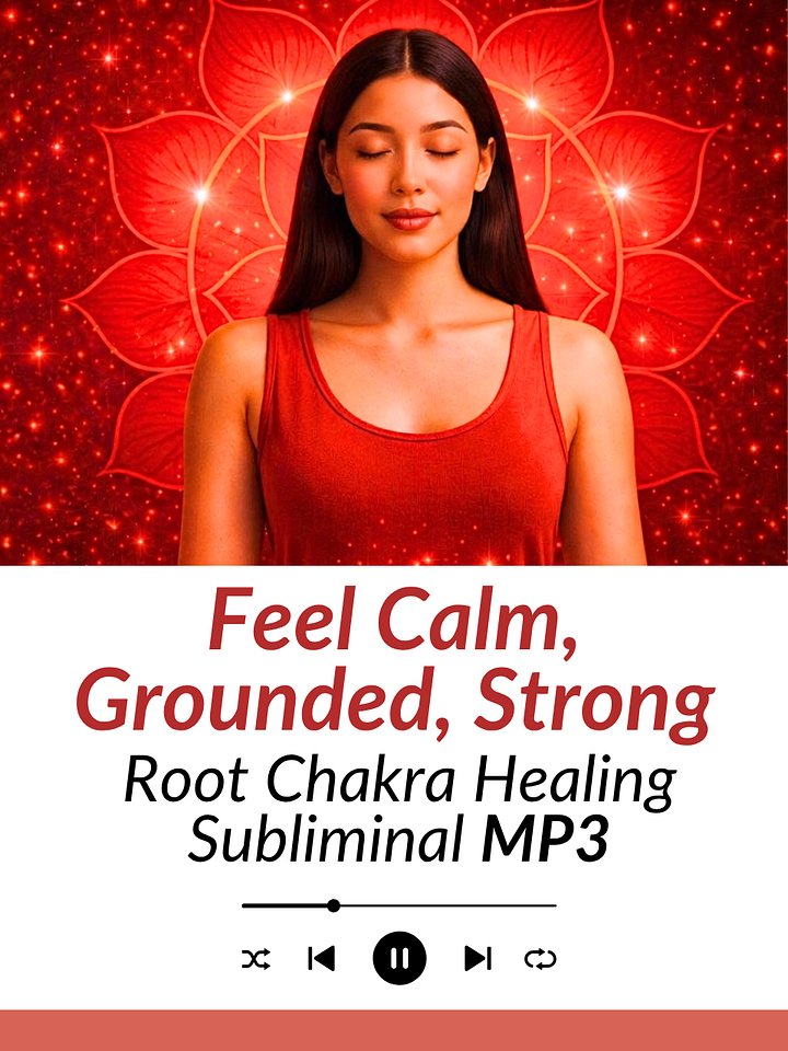 Root Chakra Healing Subliminal - Feel Calm, Grounded, Strong | MP3 Audio Download product image (1)