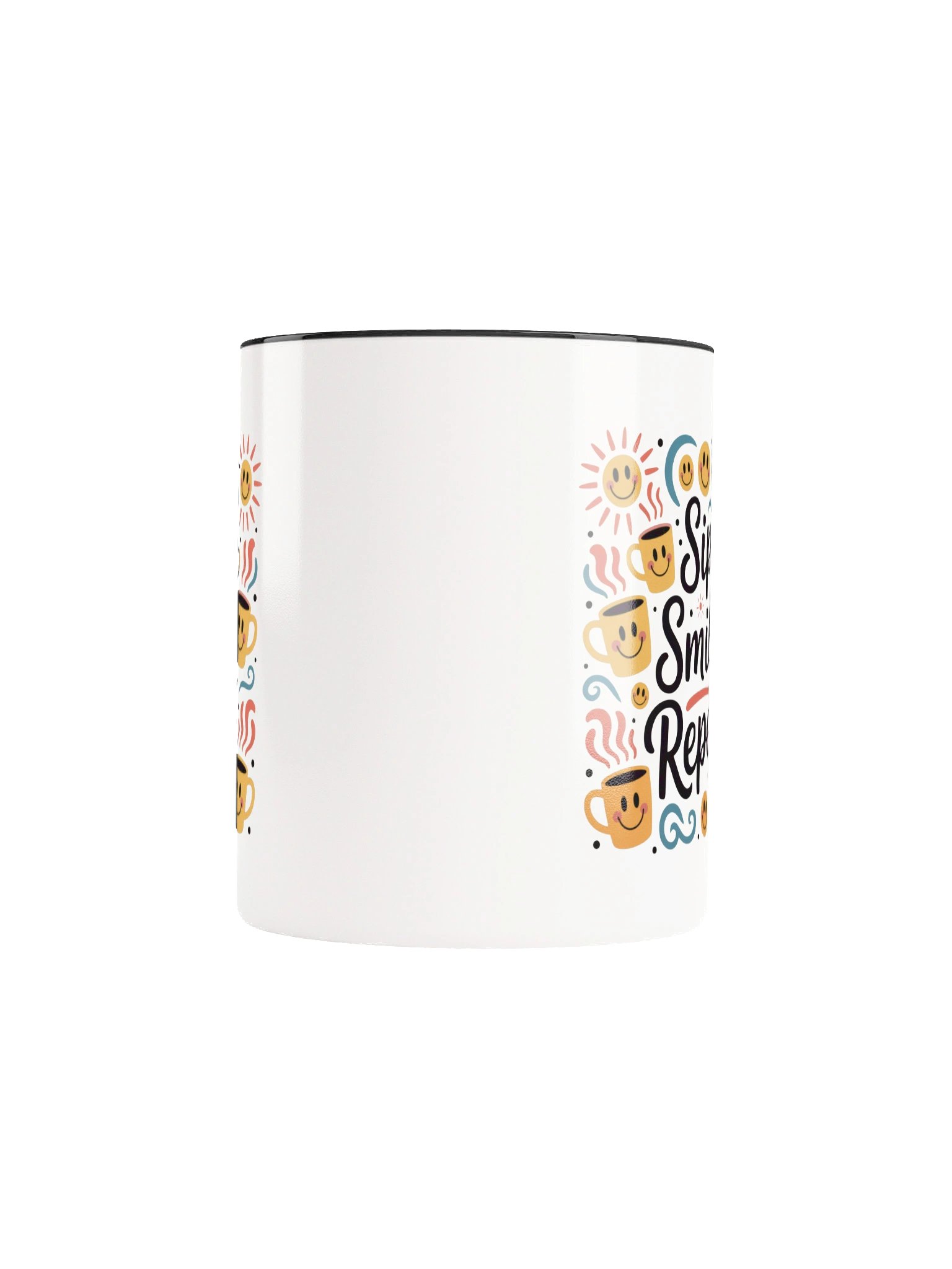 Sip Smile Repeat Coffee Mug - with Color Inside product image (5)