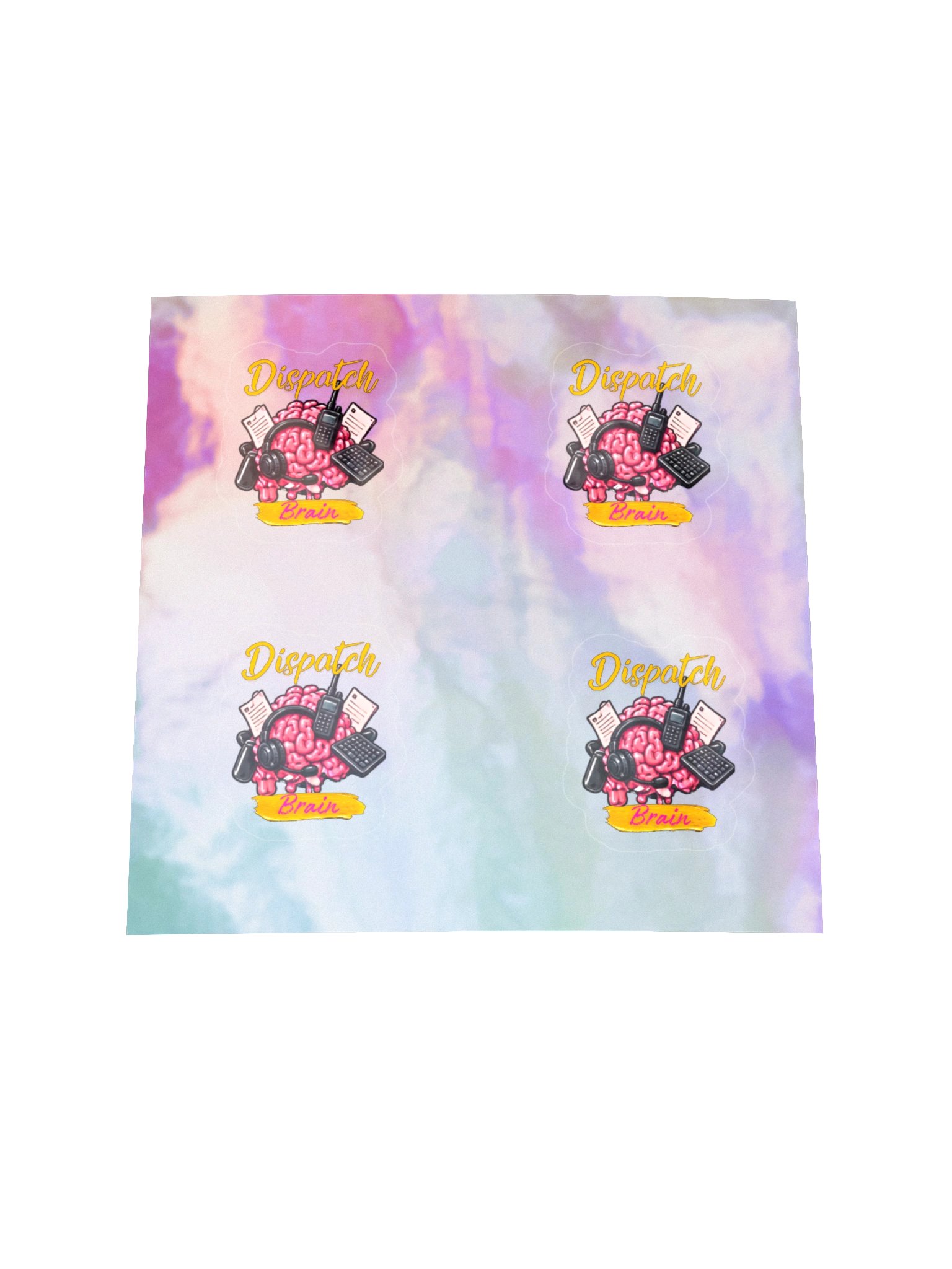 🧠 Dispatch Brain Holographic Sticker Sheet product image (1)