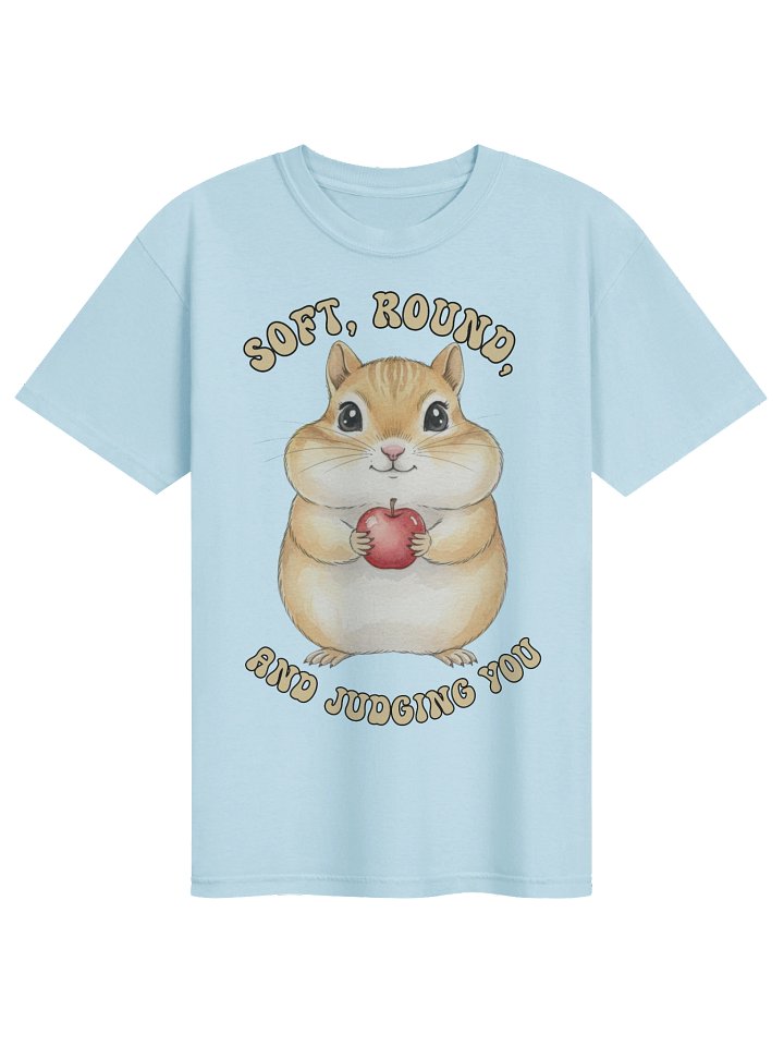 Soft, Round & Judging Hamster Apple Tee product image (1)