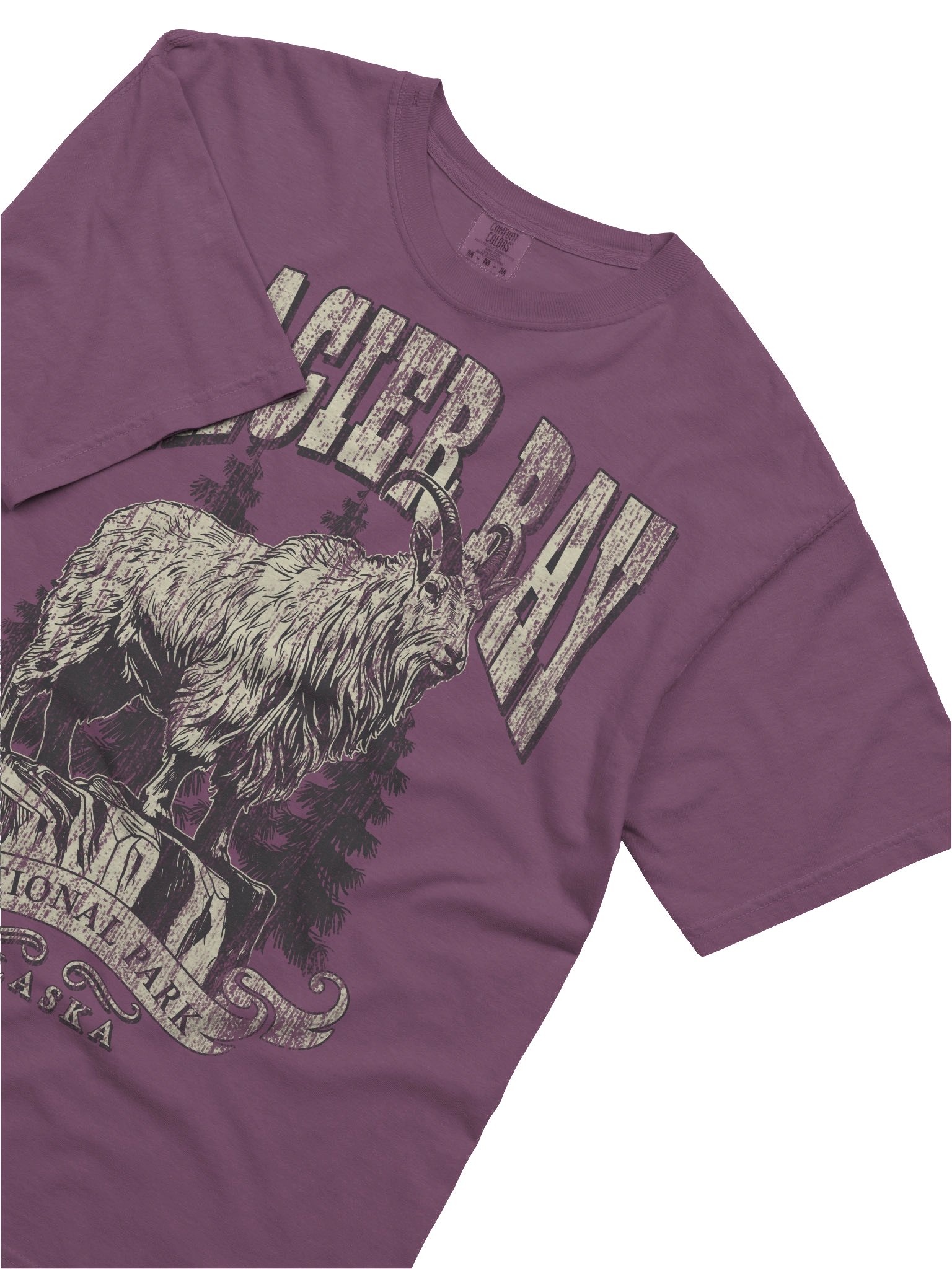 Glacier Bay National Park Shirt – Vintage Mountain Goat Graphic Tee Alaska product image (5)