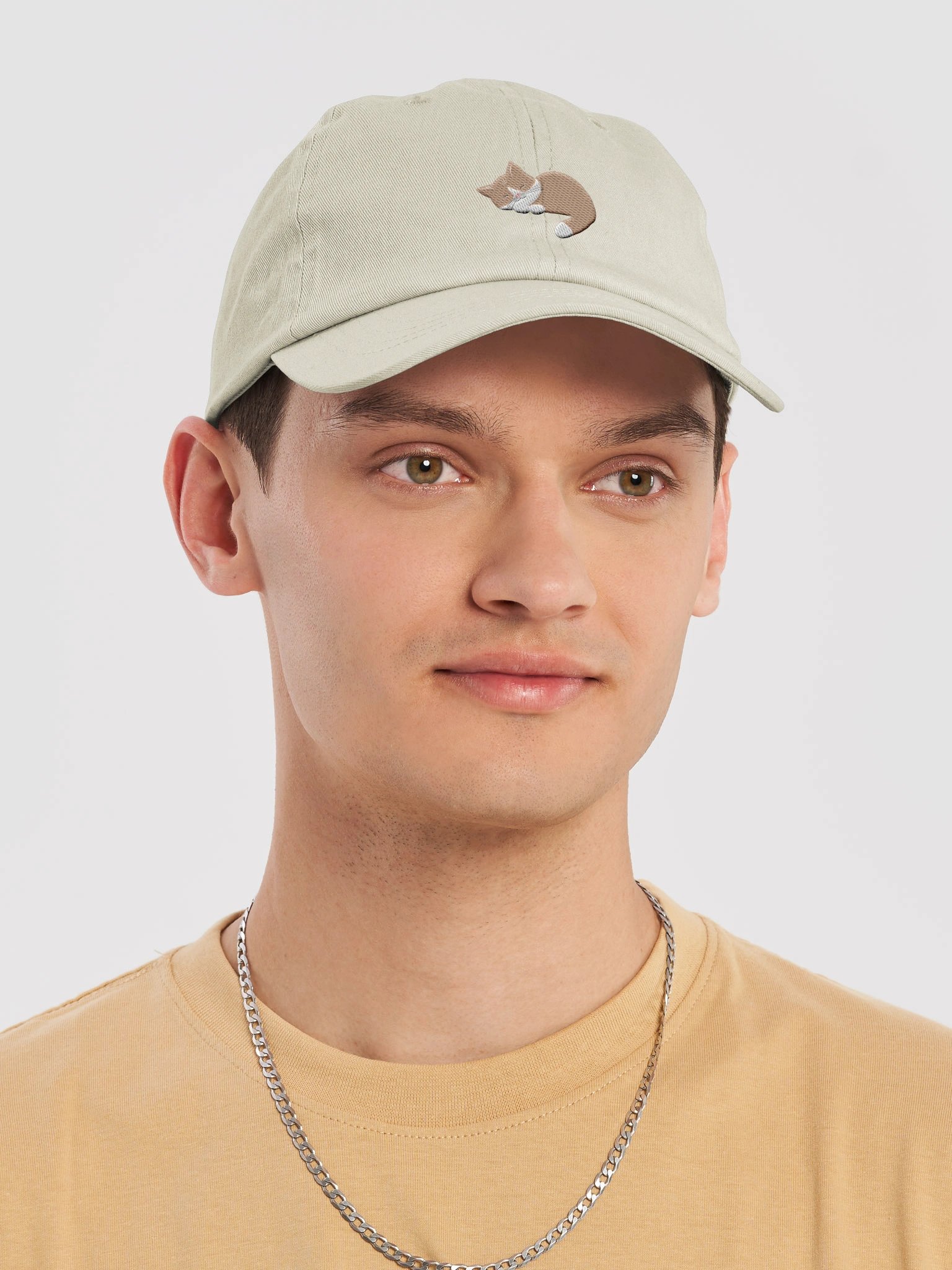 Sleepy Cat Pastel Dad Hat product image (5)