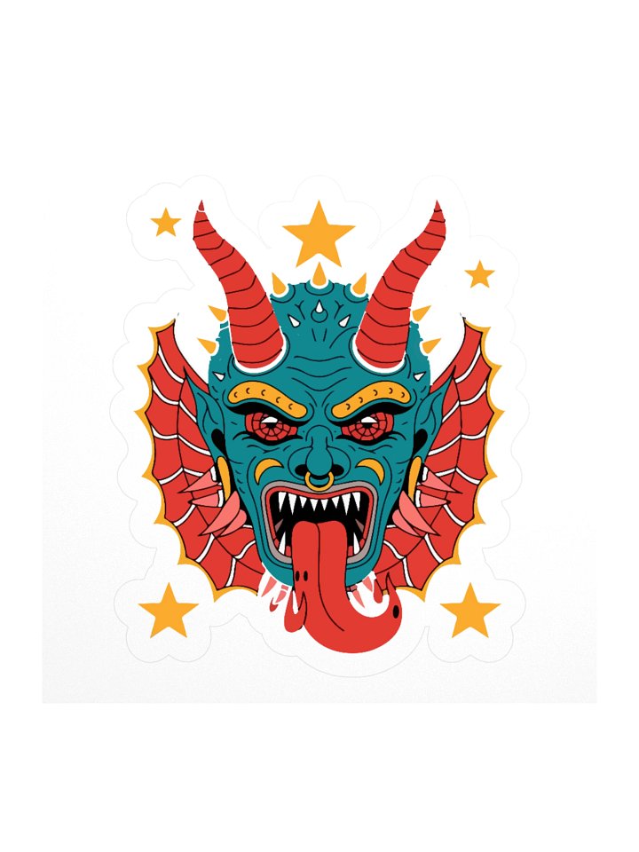 Demonic Kiss Cut Stickers product image (1)