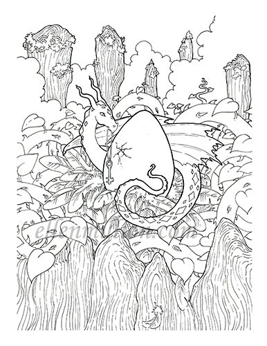 Mother's Gift - Coloring Page product image (1)