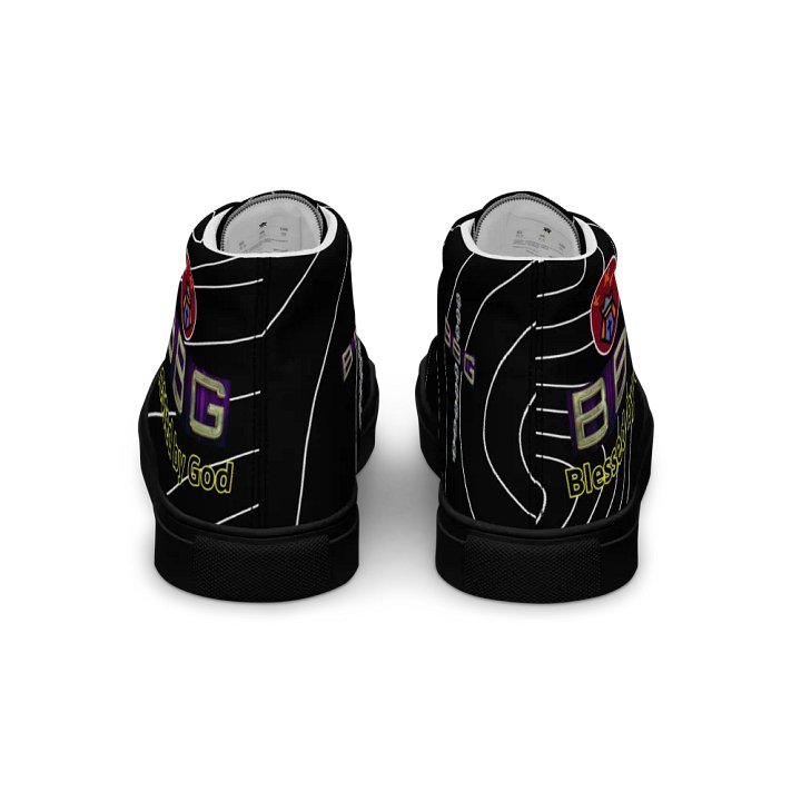 BBG Black Pinstripe High Tops - Black Soles product image (2)
