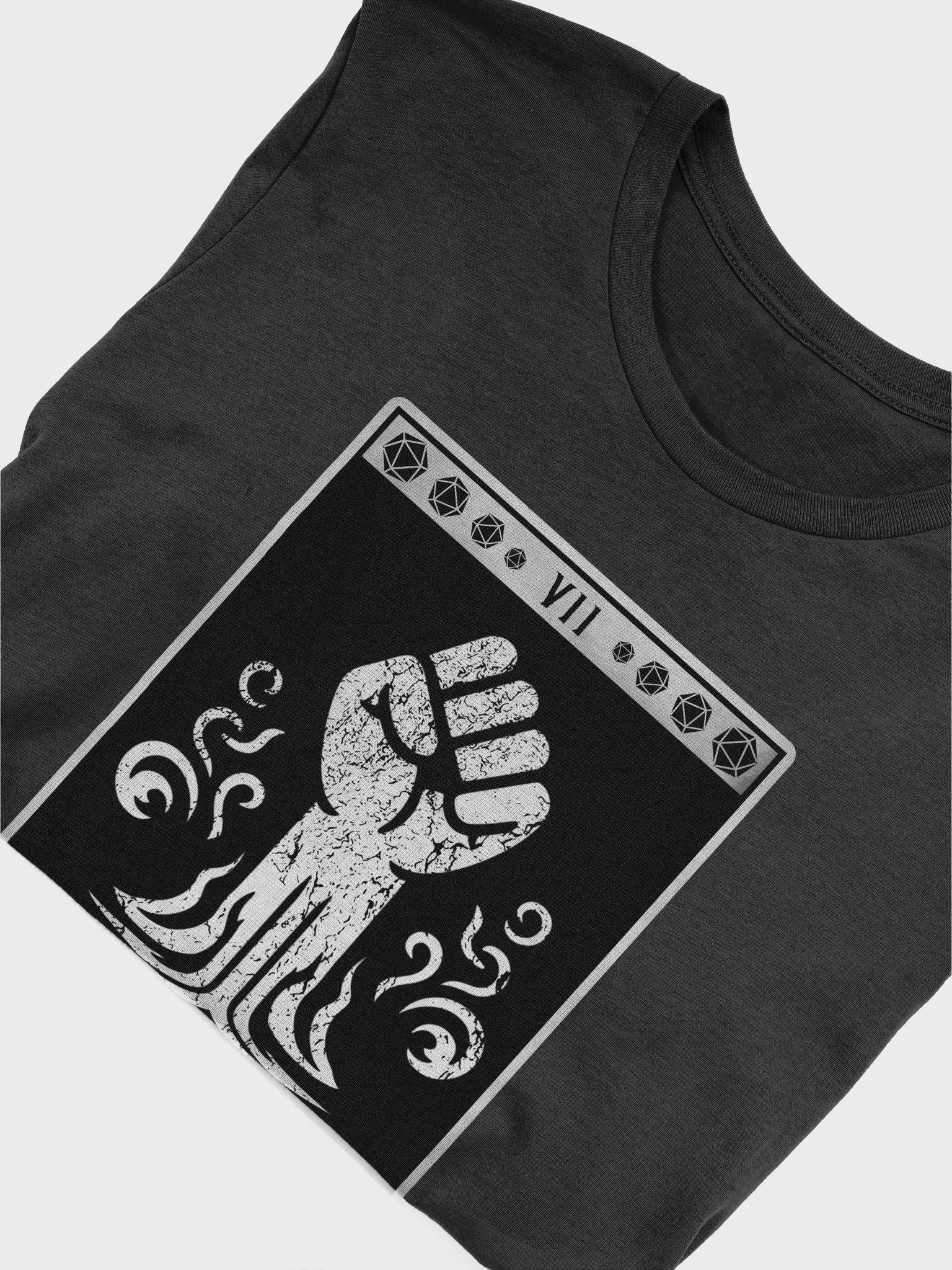 Monk Shirt, Grunge Tarot-Inspired Roleplaying Class Symbol Tee product image (5)