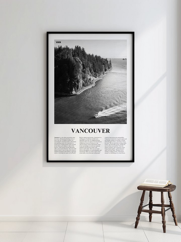 Vancouver 02 Newspaper Poster | Framed product image (2)