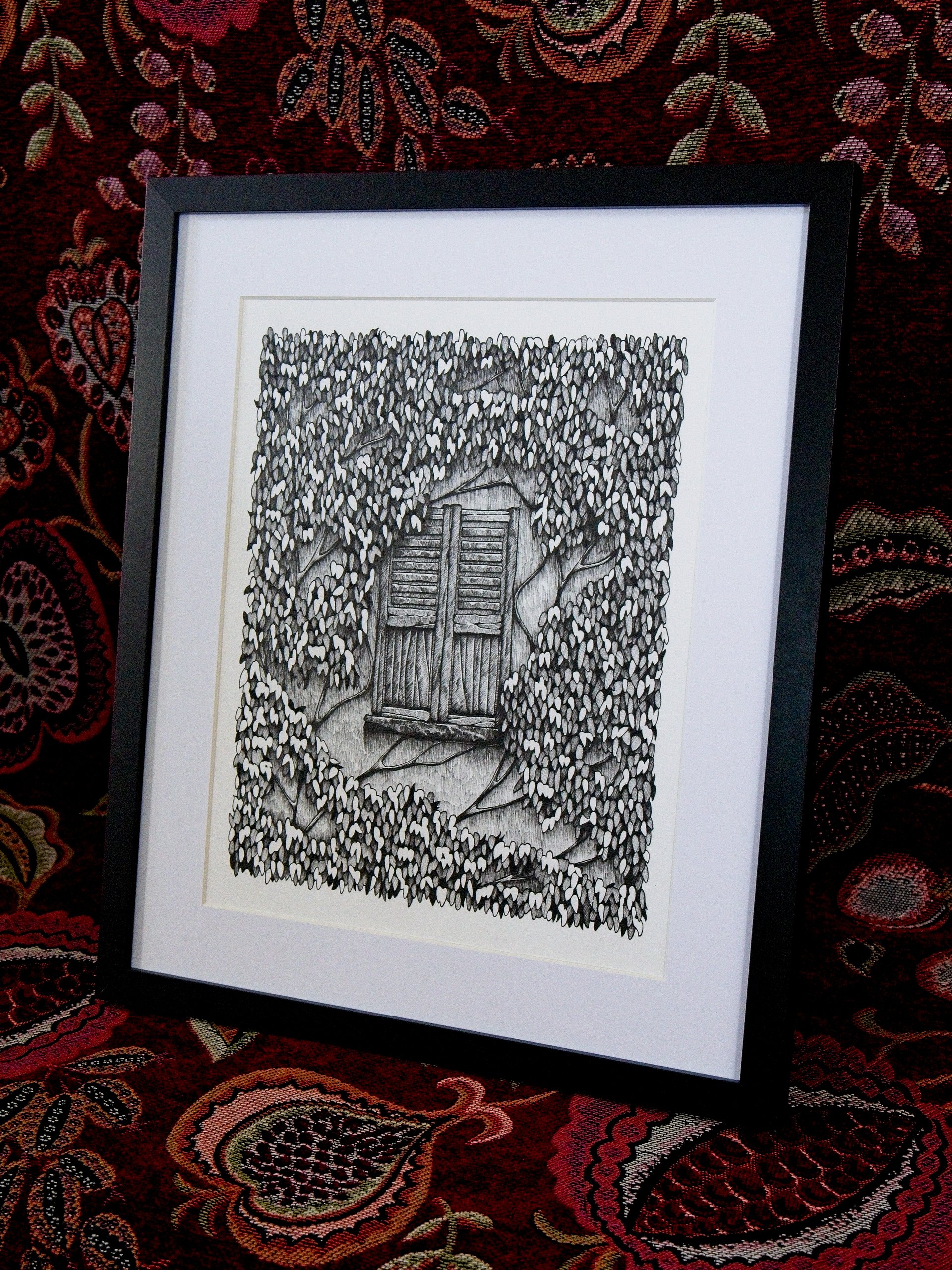 Window In The Woods - Framed Original Ink Artwork product image (2)