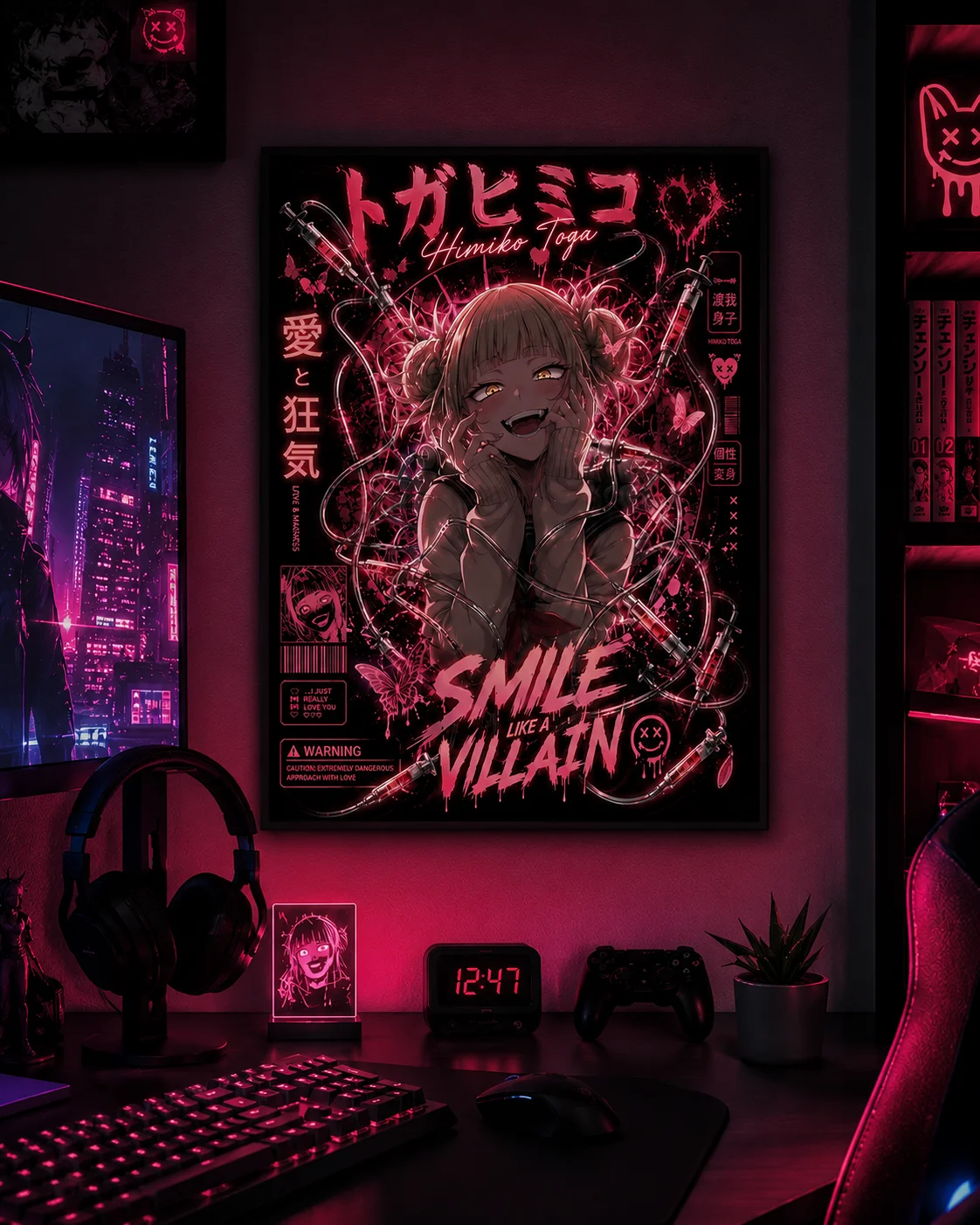Himiko Toga – Smile Like a Villain Crimson Chaos Anime Poster product image (1)