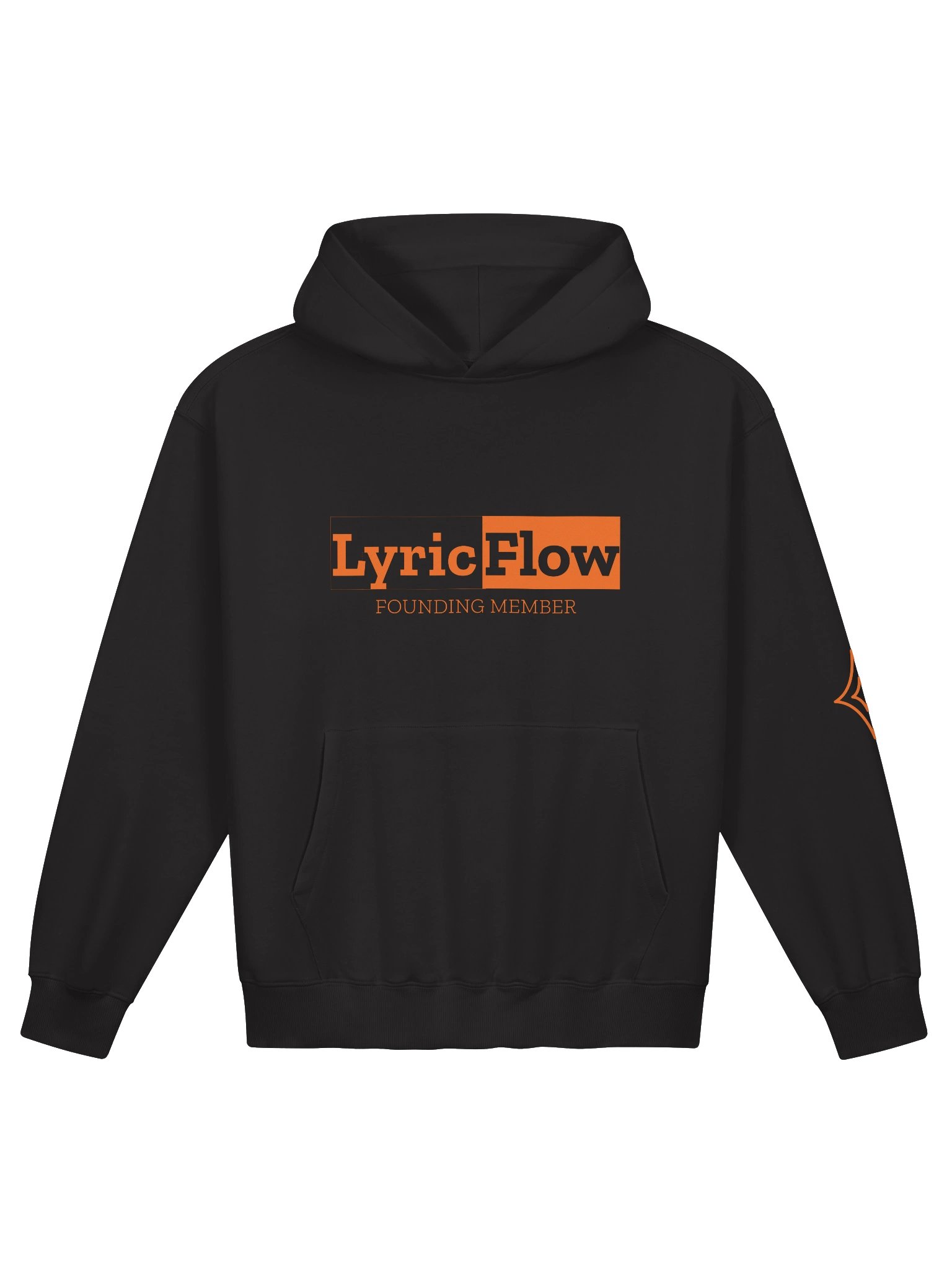 Founding Member Hoodie | Black & Orange product image (1)