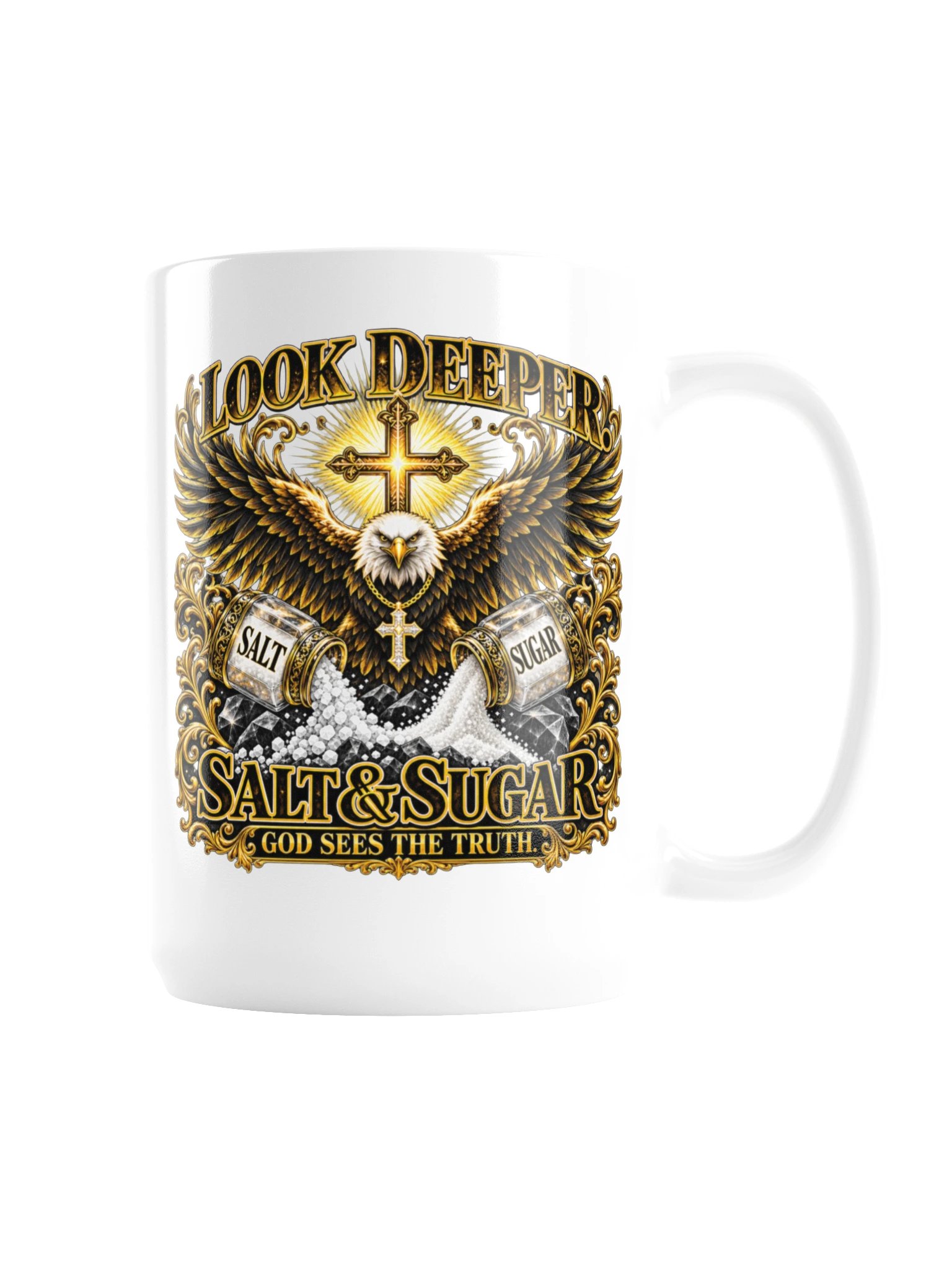 RBF Look Deeper Salt & Sugar Two-Sided Coffee Mug product image (9)
