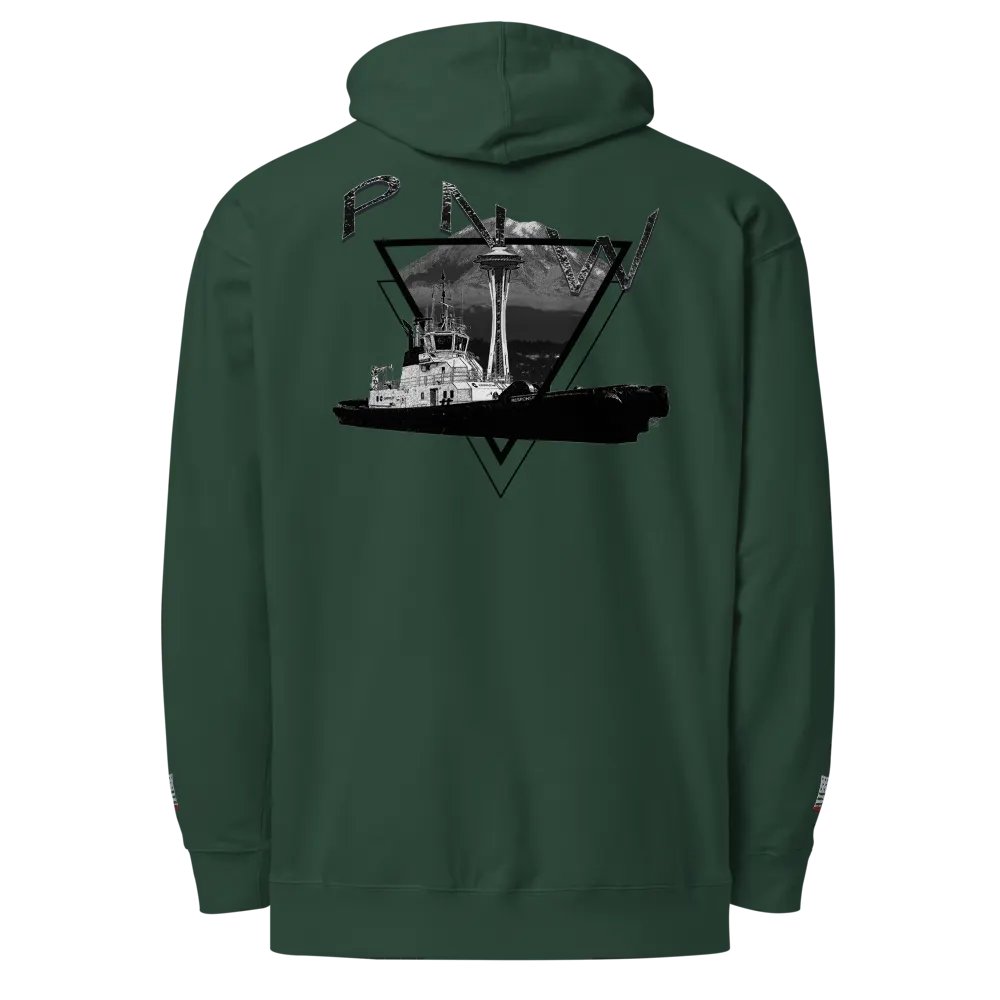 PNW T-Mt Raine & Tug Response – Maritime Heritage | Twin Anchor Apparel Wheelhouse Watch Line product image (1)