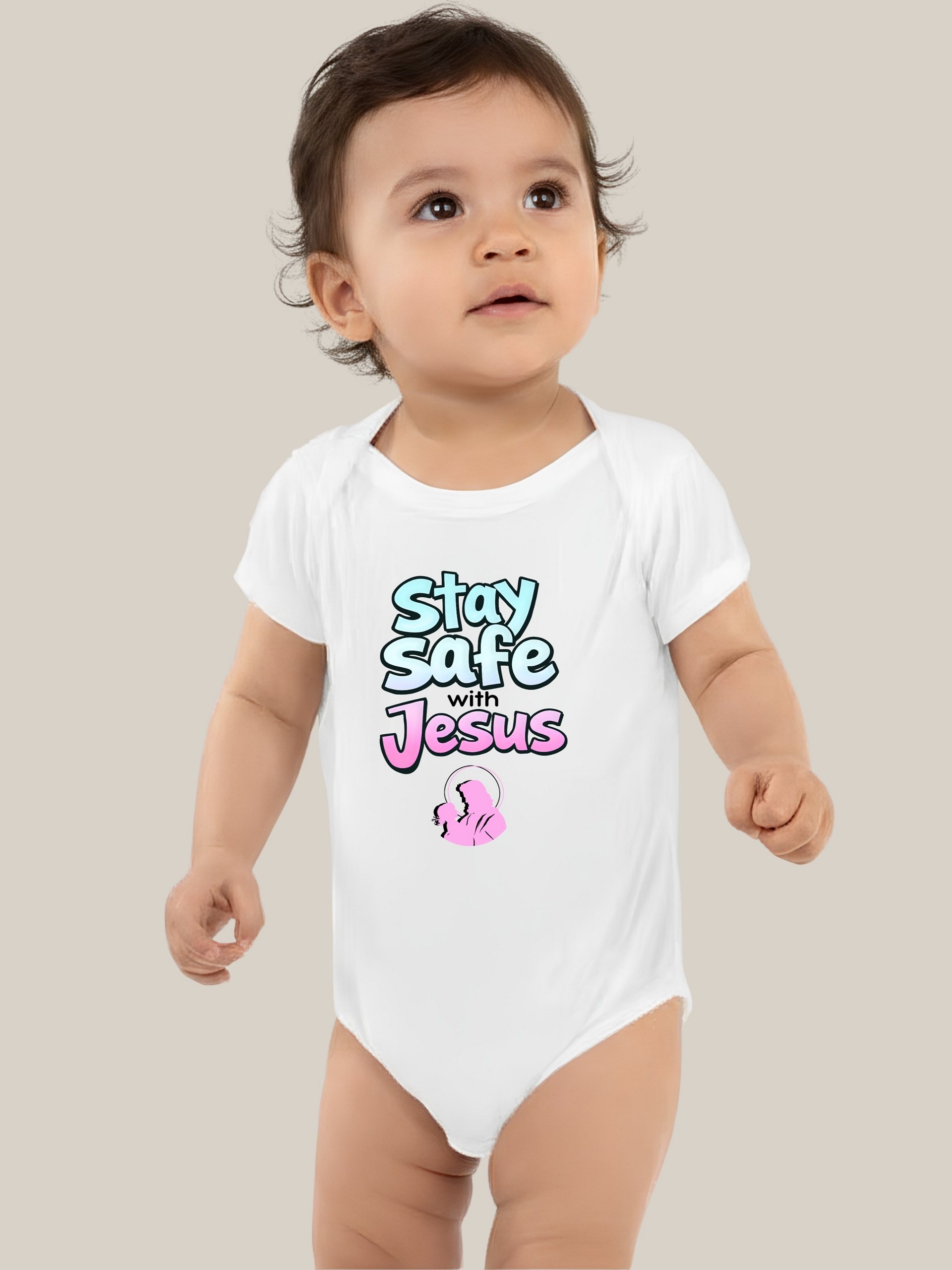 Stay Safe with Jesus Girls Baby Bodysuit product image (4)