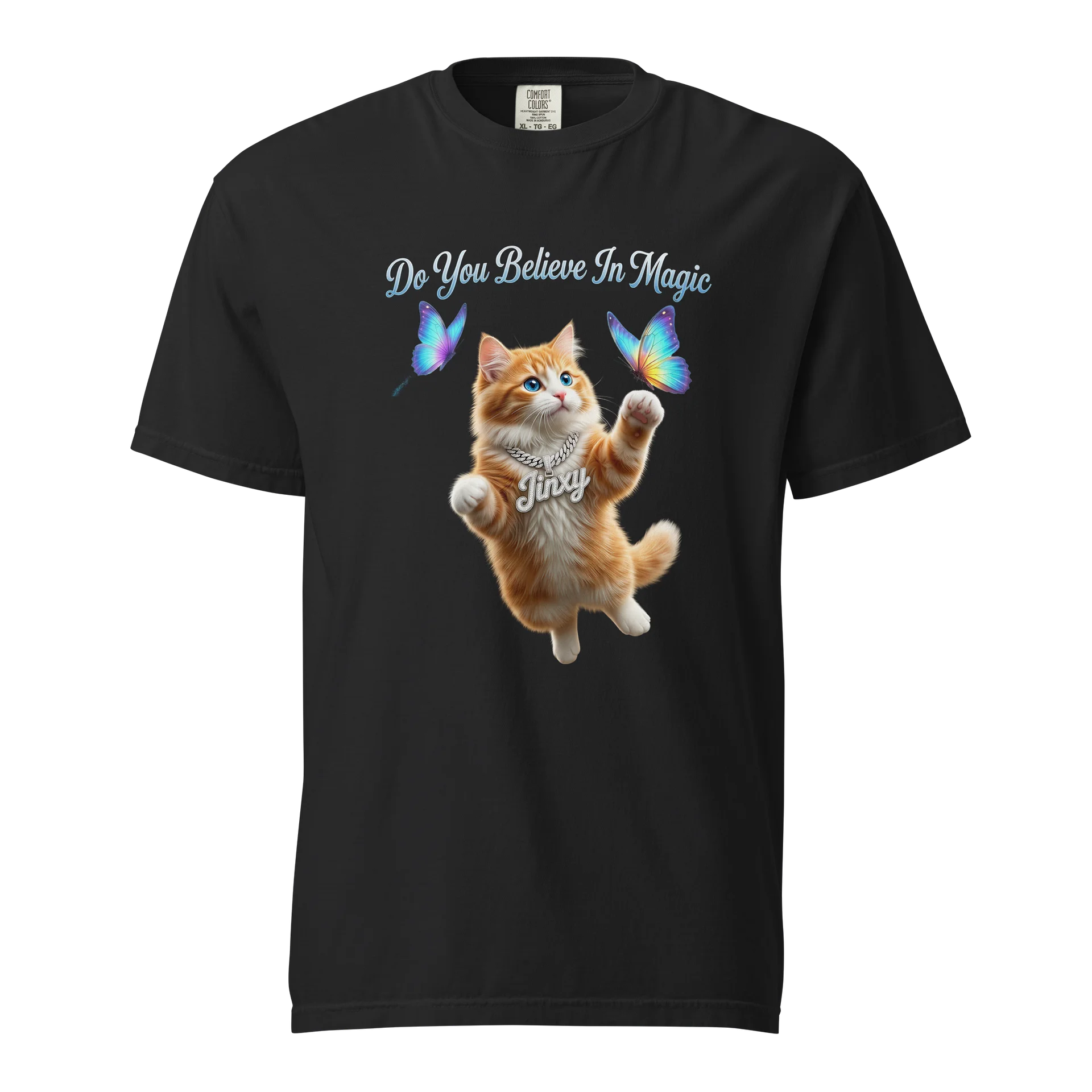 Flying Cat Do You Believe in Magic Tshirt product image (1)