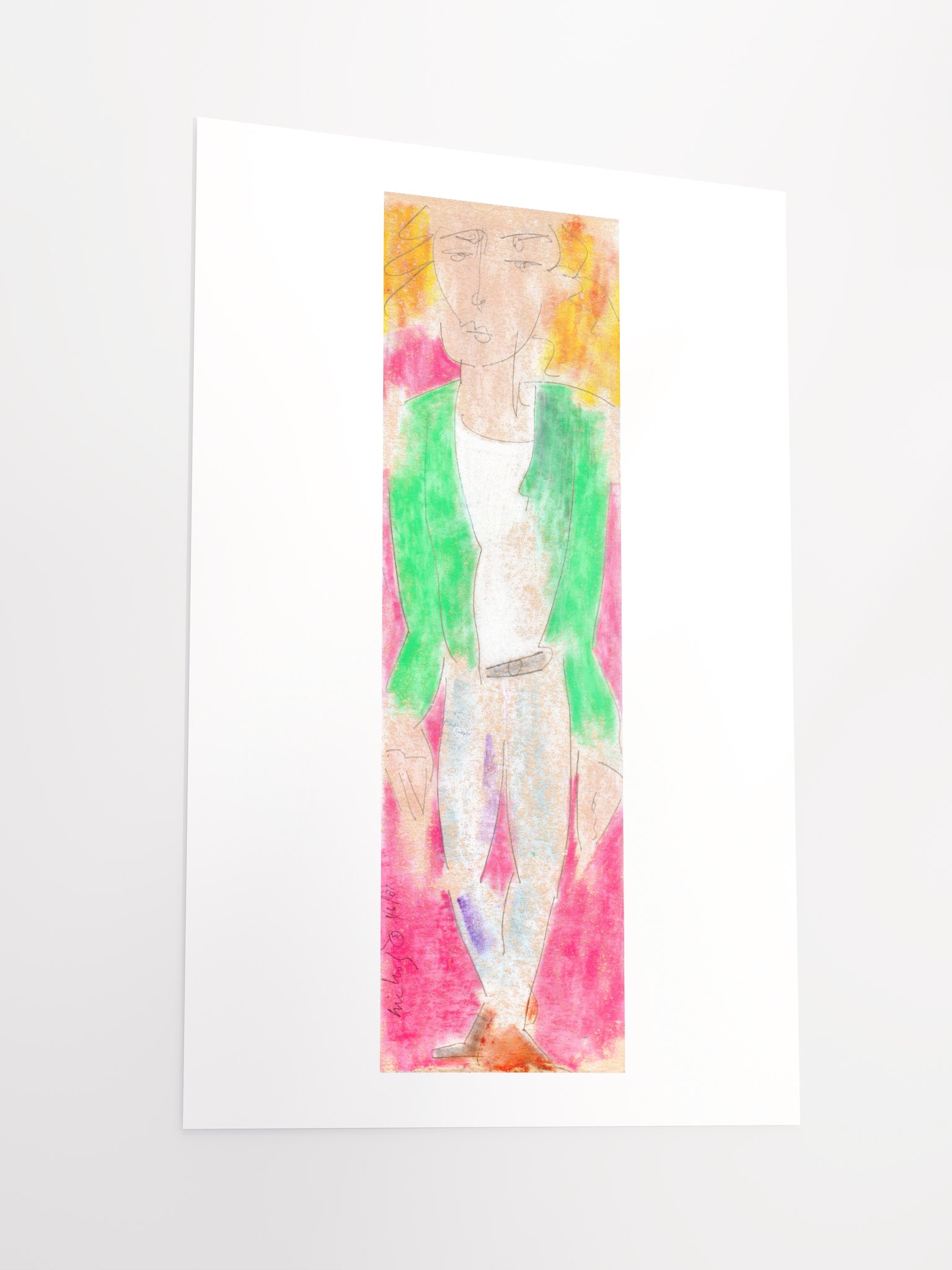 Green Coat 1987 print product image (3)