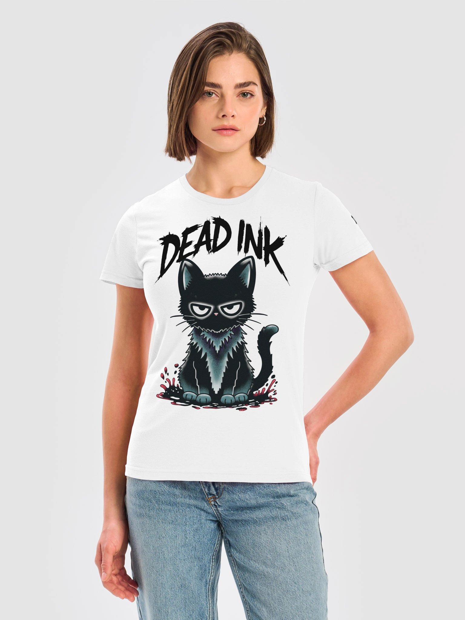 Black Cat Graphic Women's Tee product image (3)
