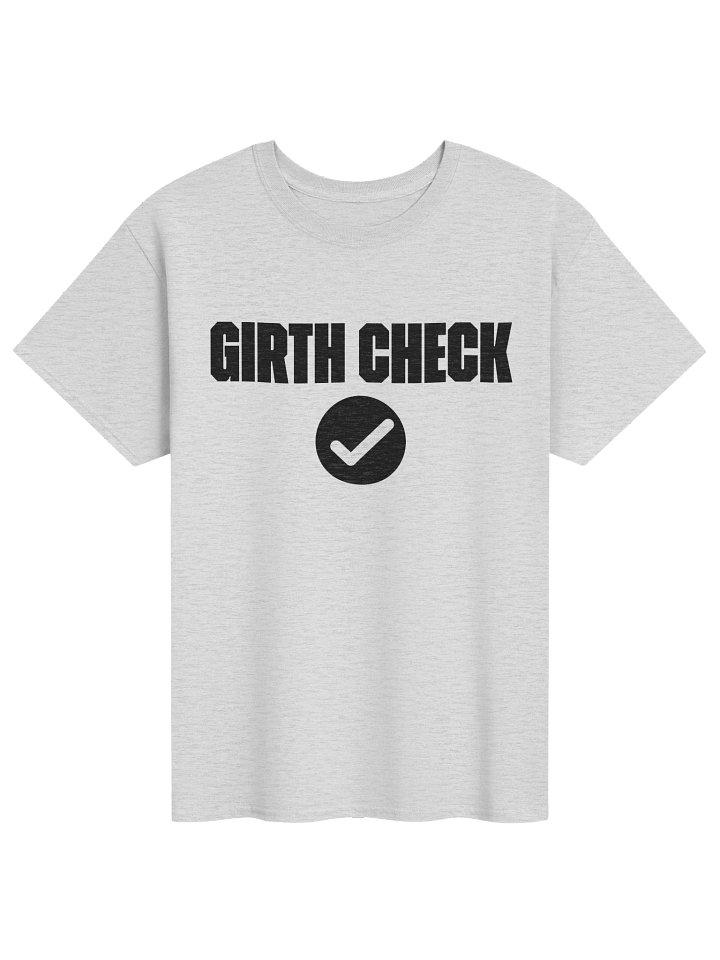 Girth Check Light Gray Heather Unisex Shirt product image (1)