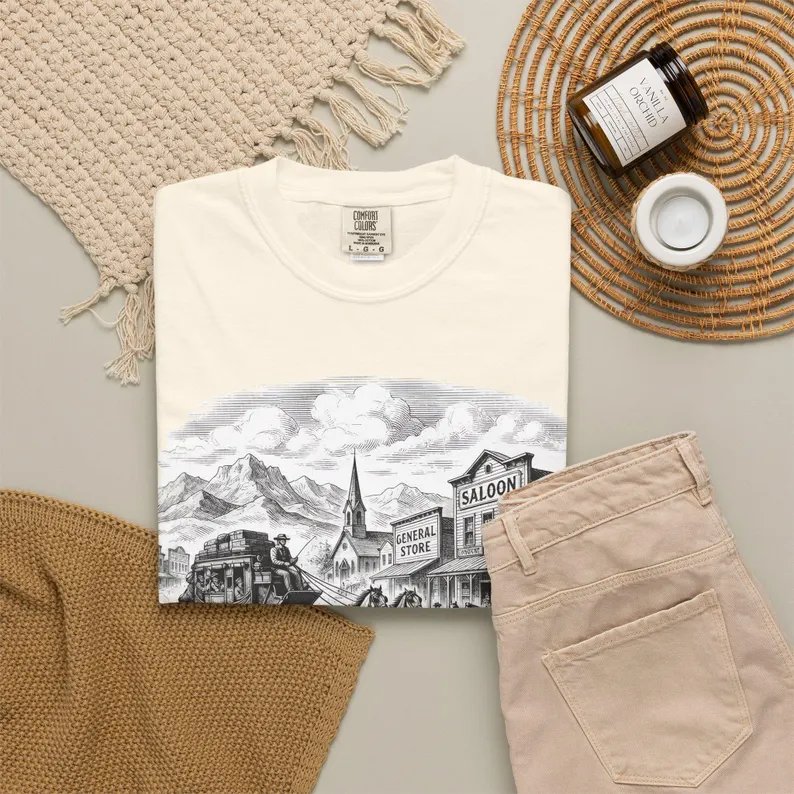 Patient with Me I'm From the 1900s T-Shirt | Old West Stagecoach Design product image (102)