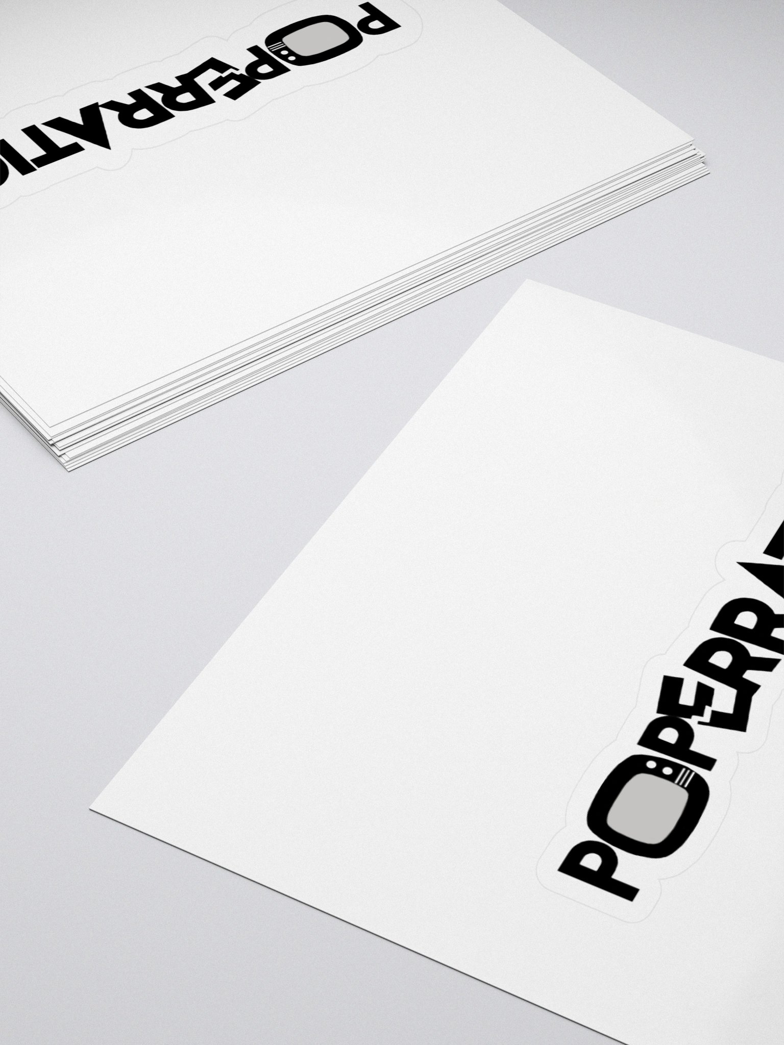 Poperratic Logo Cut Sticker product image (4)