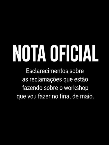 🚨 NOTA DE ESCLARECIMENTO 🚨