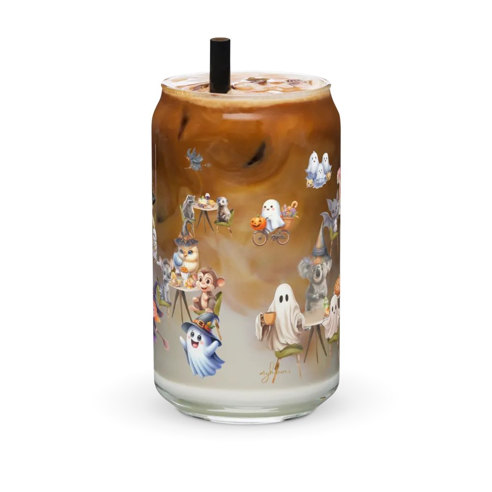 Witches Brew Coven Glass Can Tumbler | 16oz Enchanted Magic Shop Design | Whimsical Drinkware product image (3)