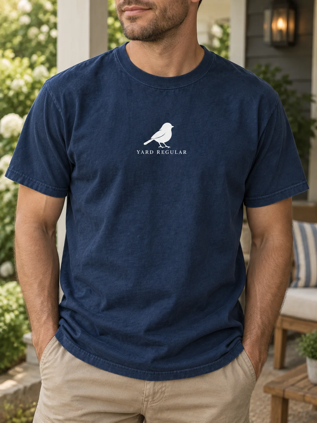 YARD REGULAR | Minimalist Backyard Bird Tee product image (3)