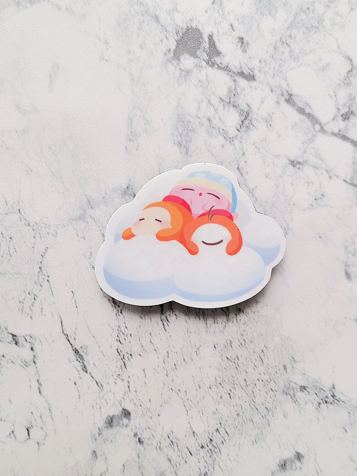Sleepy Cloud Kirby Gang Sticker product image (1)