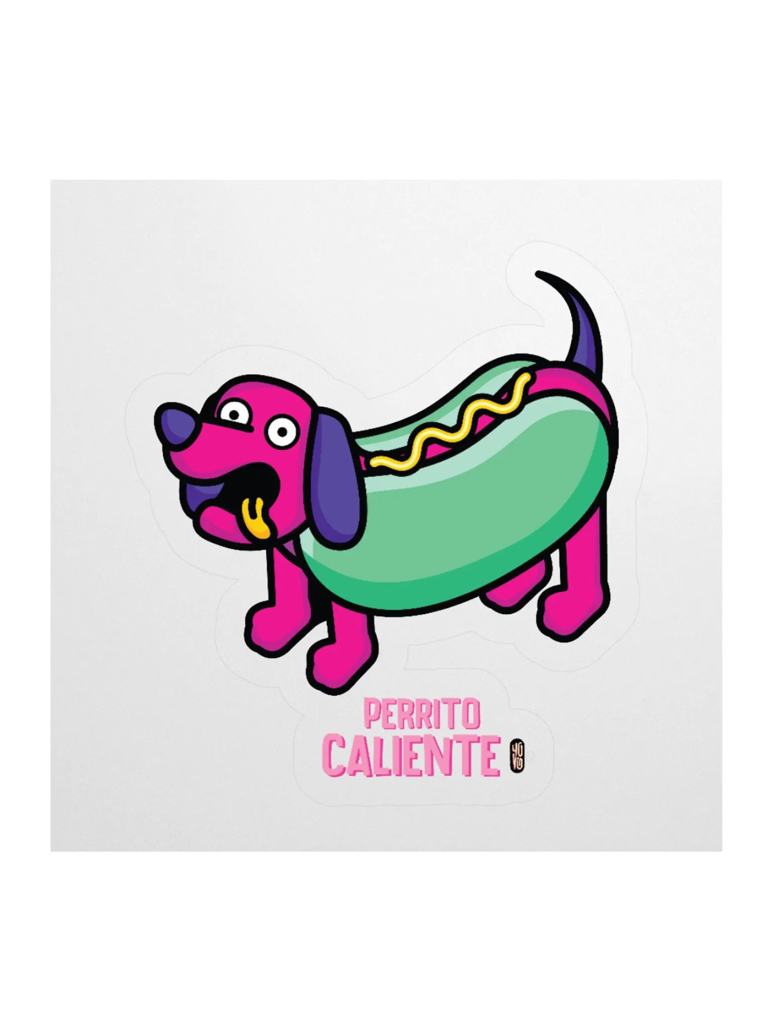 Perrito Caliente - Sticker (Kiss Cut) product image (1)