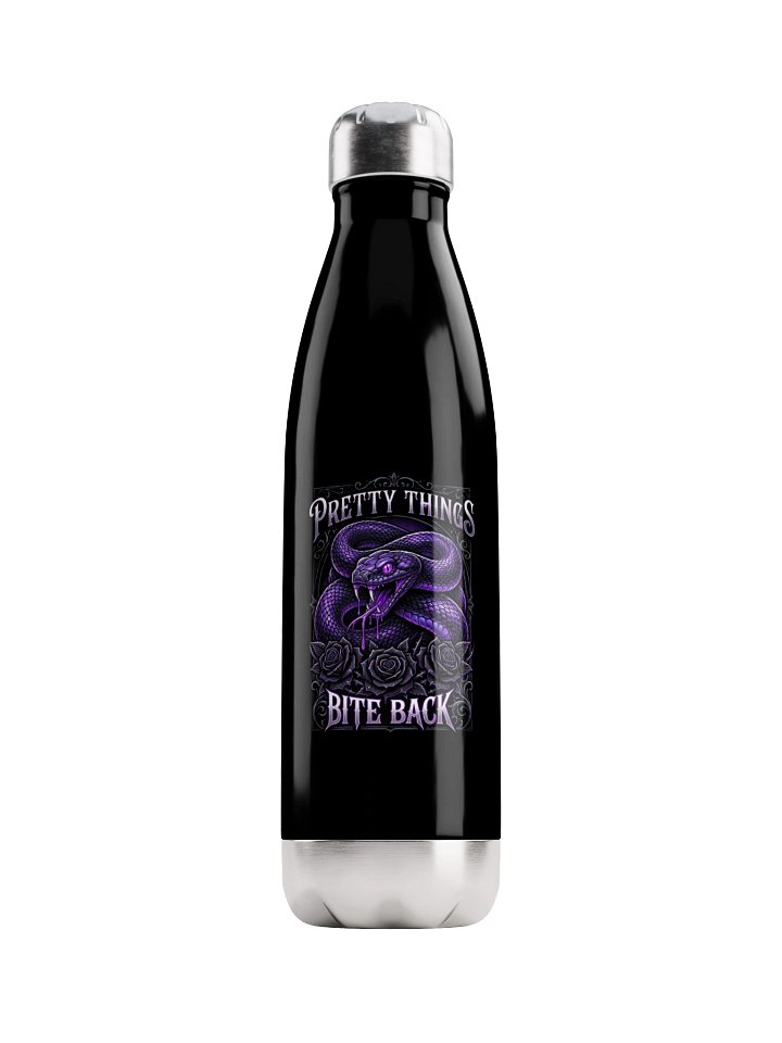 PRETTY THINGS BITE BACK — Purple Snake Water Bottle product image (1)