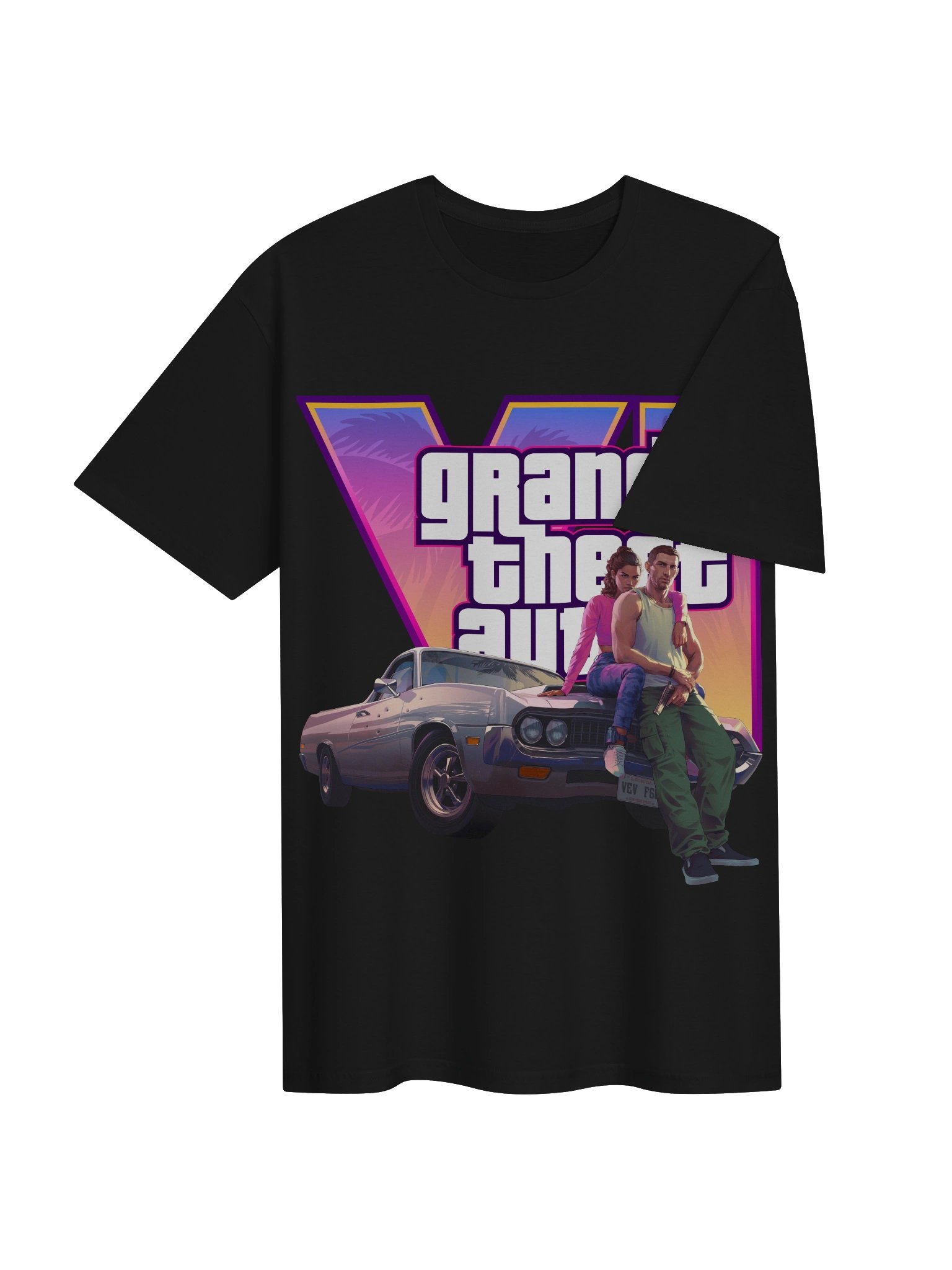 GTA VI T Shirt - GTA 6 Vice City Retro Game Fan Tee product image (43)