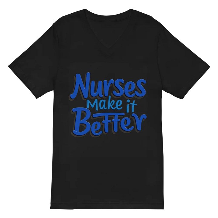 Empowerment in Blue: Nurses Make it Better V-Neck Tee product image (3)