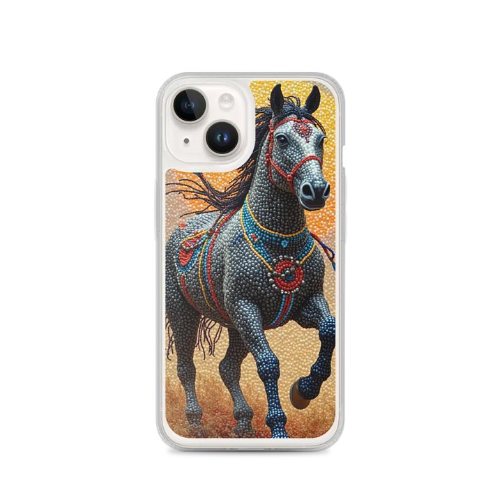 Faux Beaded Horse Mosaic iPhone® Case product image (2)