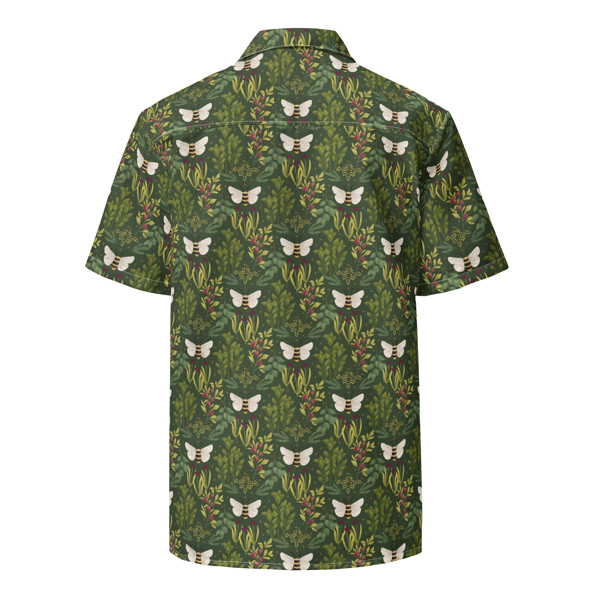 Bees and Foliage Hawaiian Shirt product image (2)